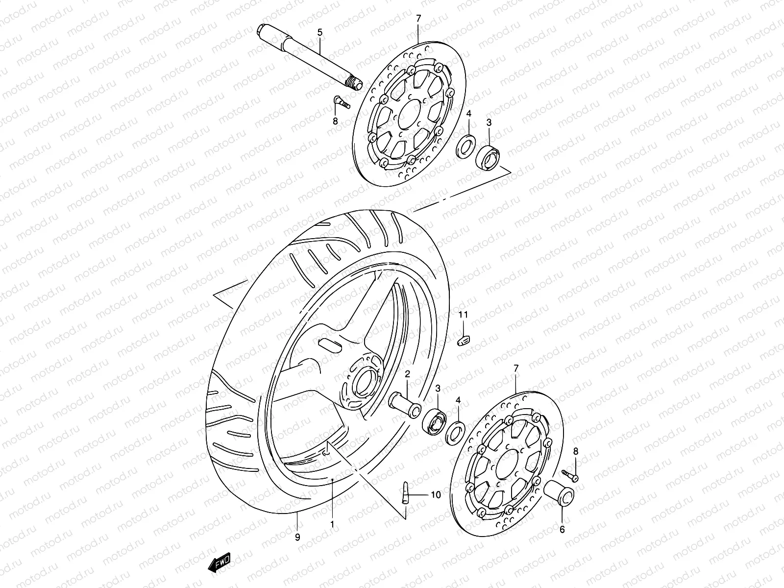 51 - FRONT WHEEL