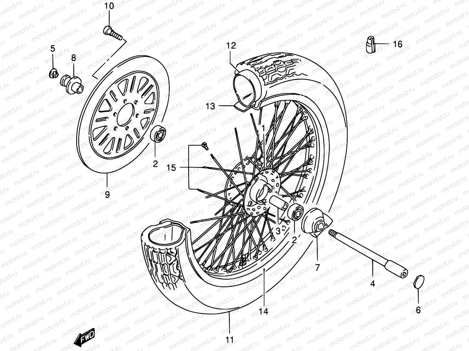 51 - FRONT WHEEL