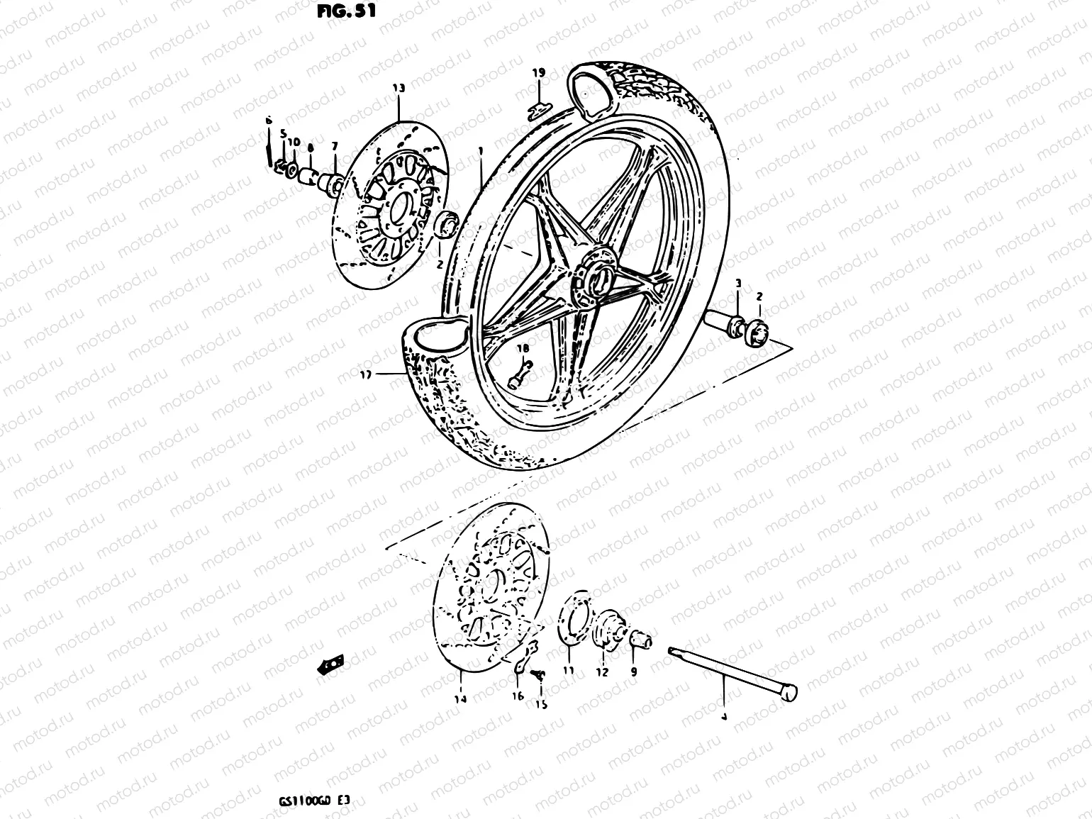 51 - FRONT WHEEL