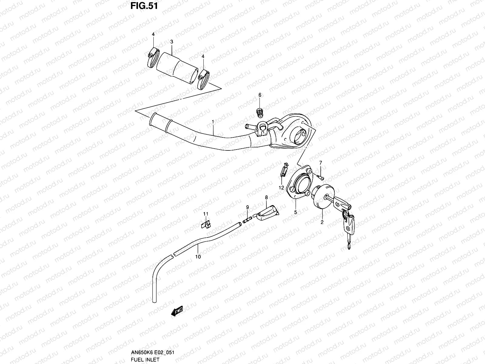 51 - FUEL INLET
