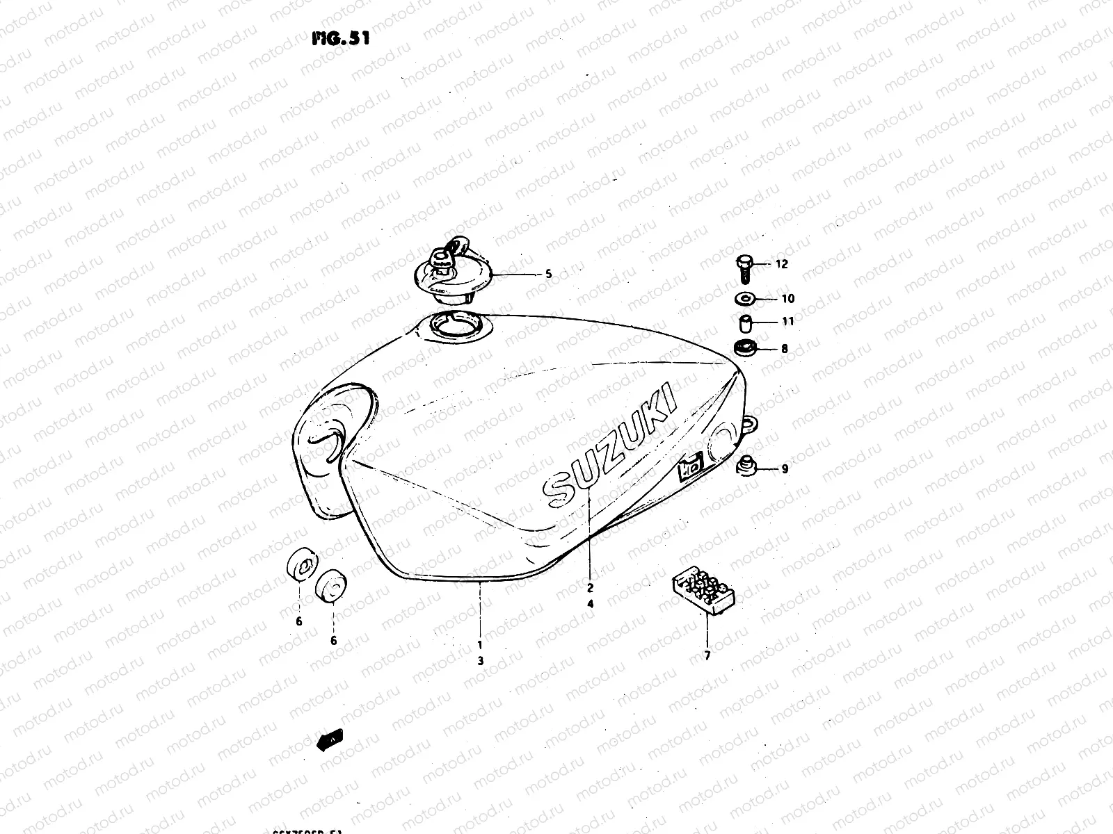 51 - FUEL TANK (MODEL Z)