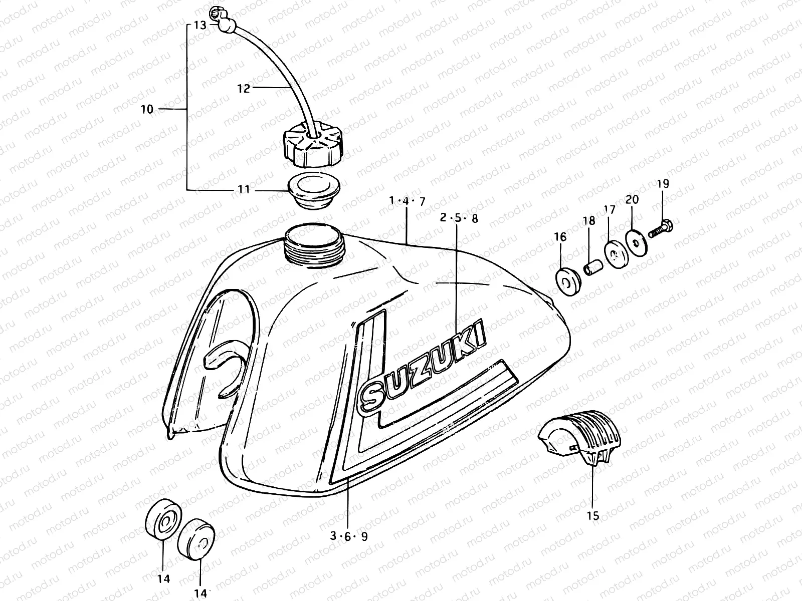 51 - FUEL TANK (TS125ERT)