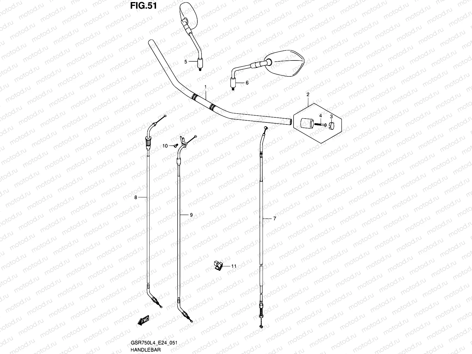 51 - HANDLEBAR