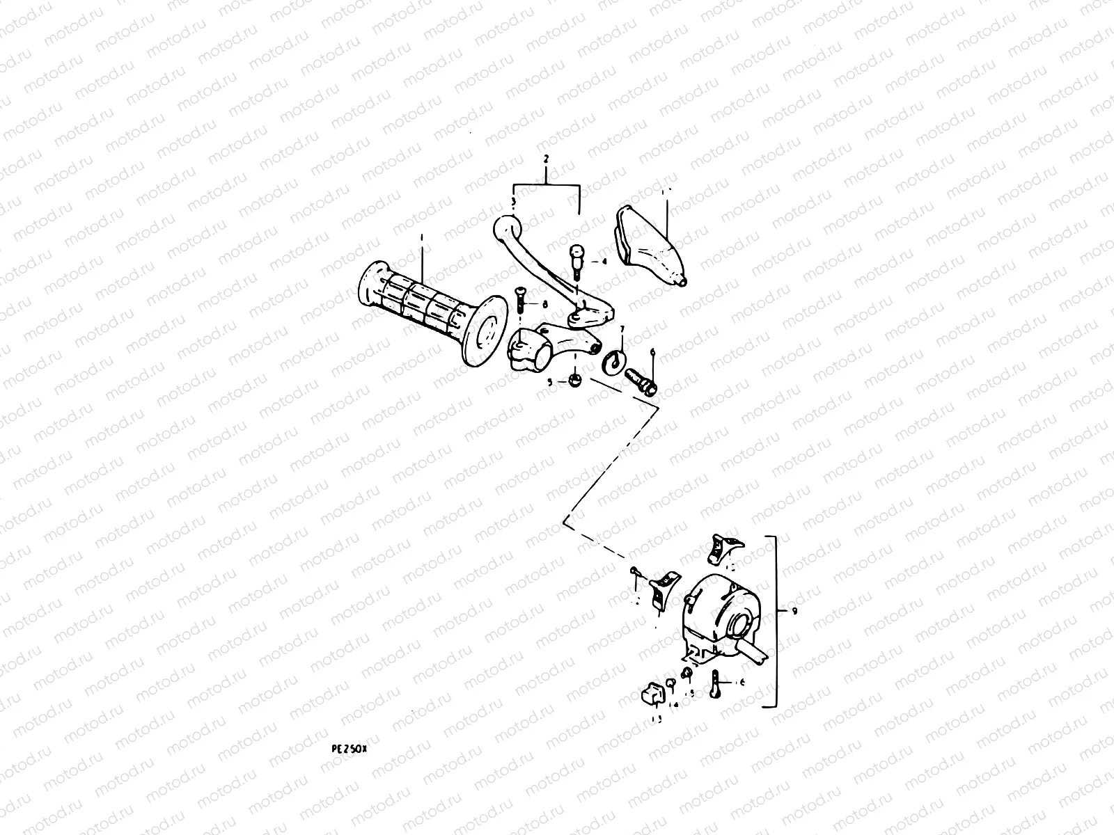 51 - LH HANDLE SWITCH (PE250T E02)