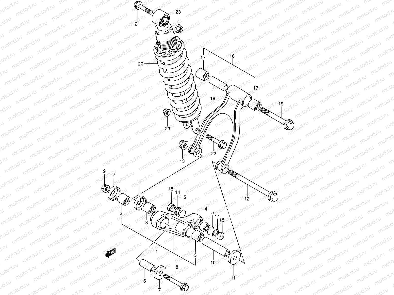 51 - REAR CUSHION LEVER