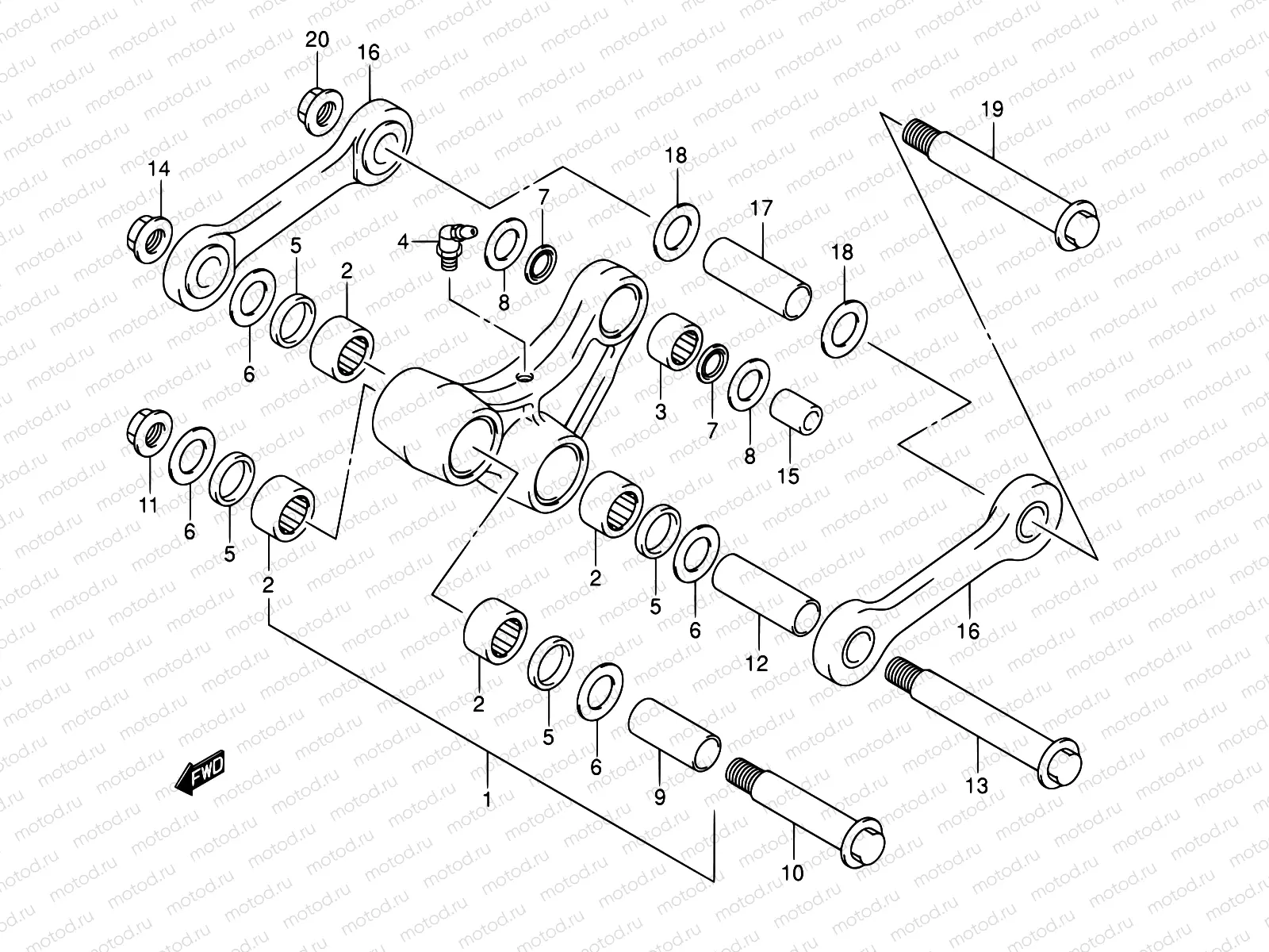 51 - REAR CUSHION LEVER