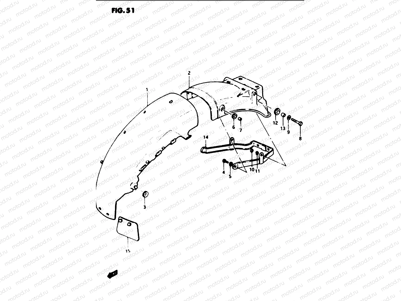 51 - REAR FENDER