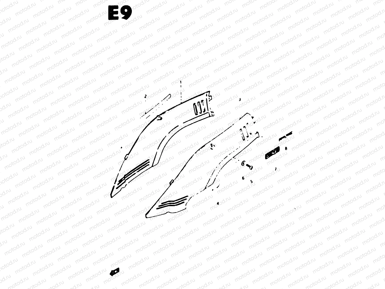 51 - REAR FENDER COVER (CS50D, CS50DD)