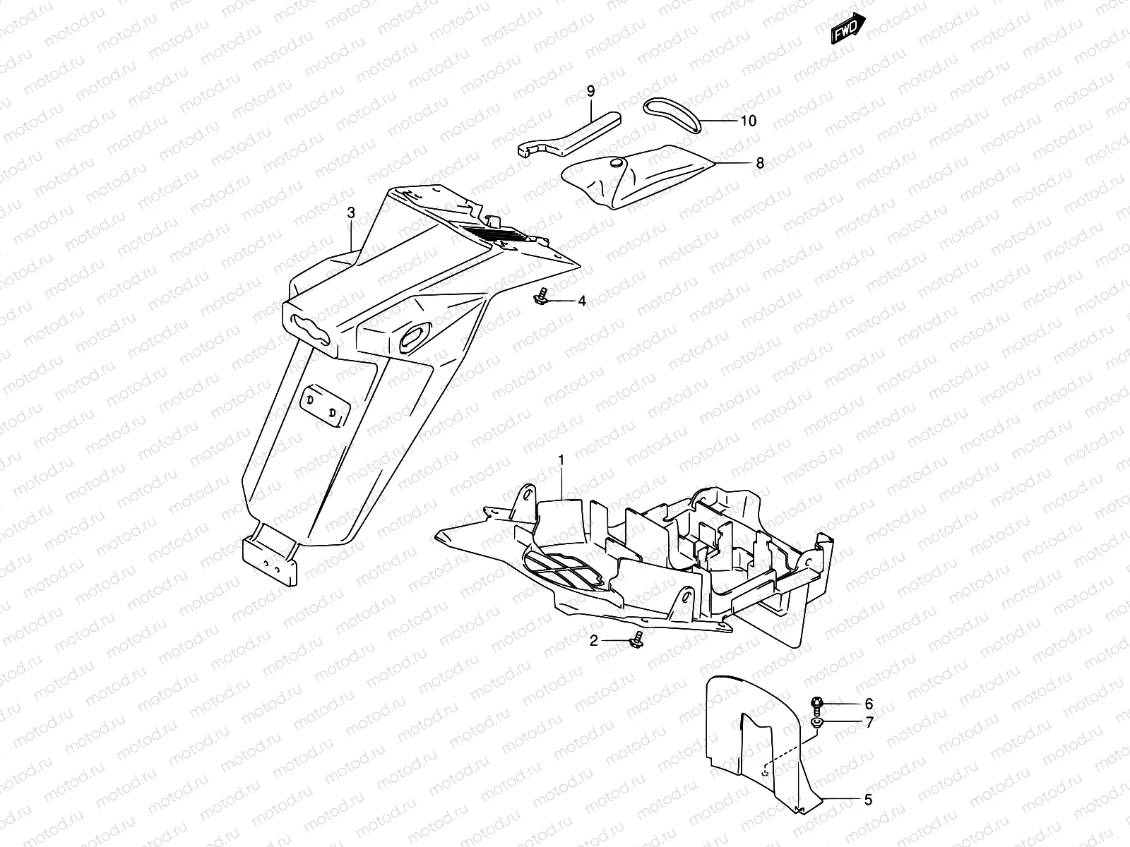 51 - REAR FENDER (MODEL K3)