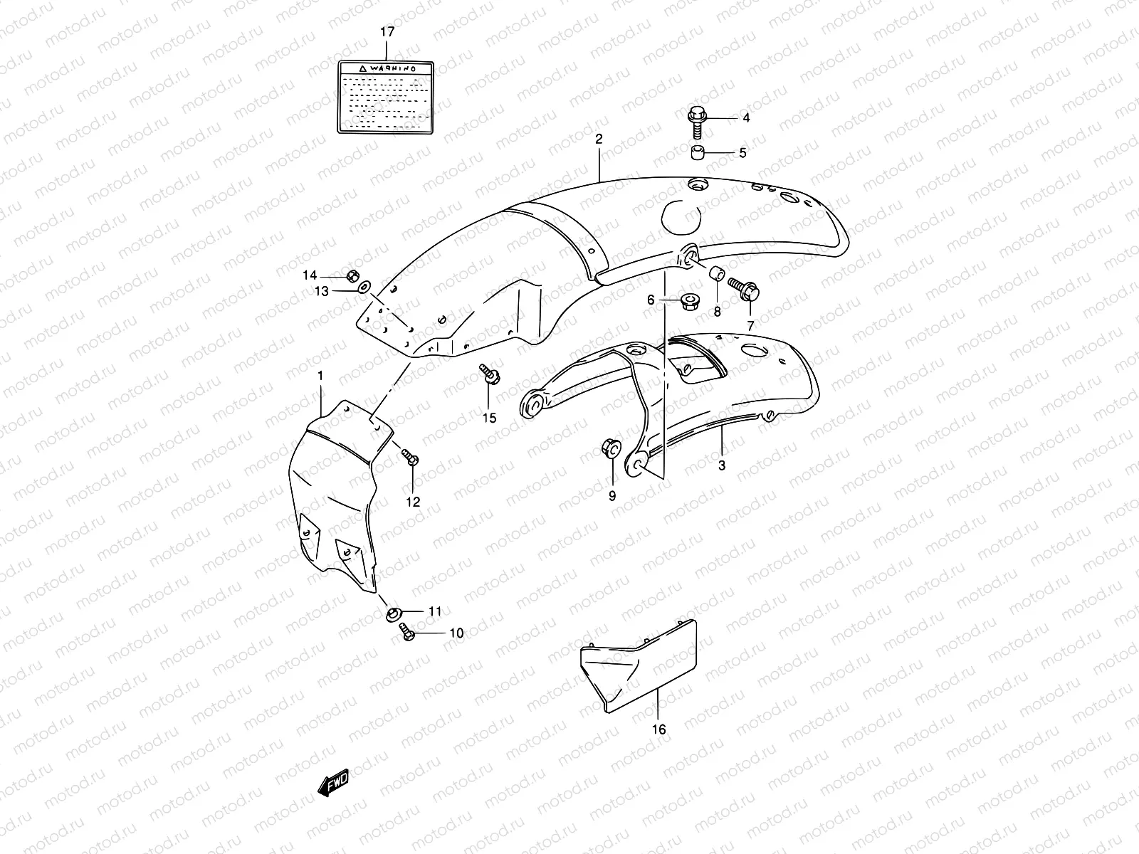 51 - REAR FENDER (MODEL L,MODEL R E01)
