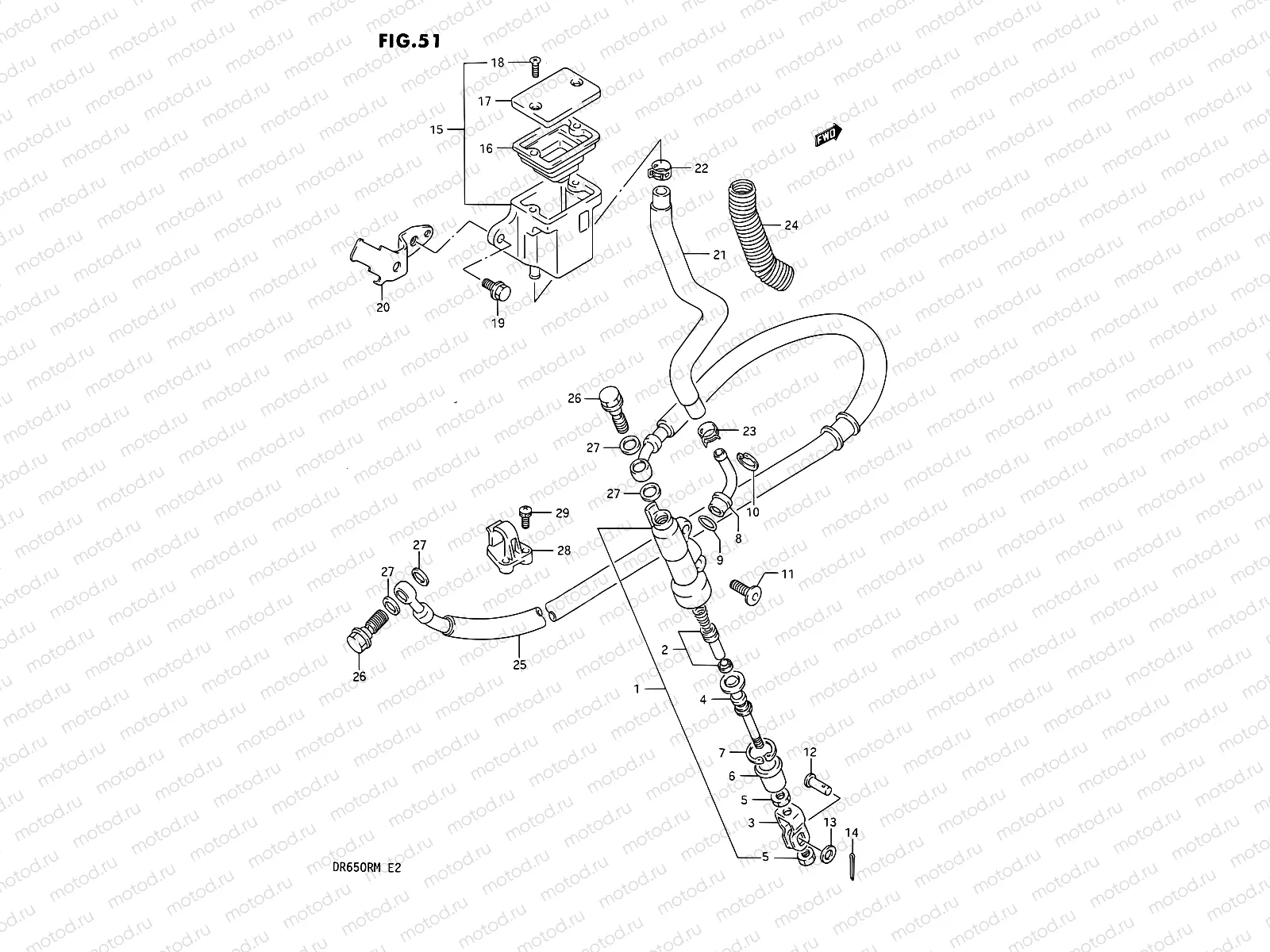 51 - REAR MASTER CYLINDER