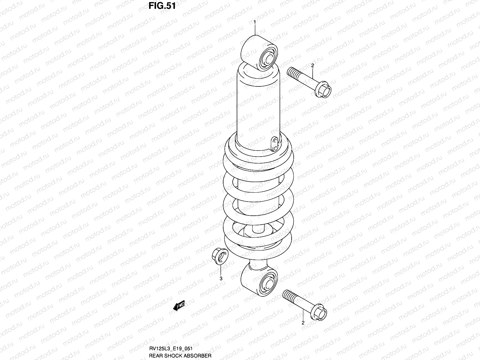 51 - REAR SHOCK ABSORBER