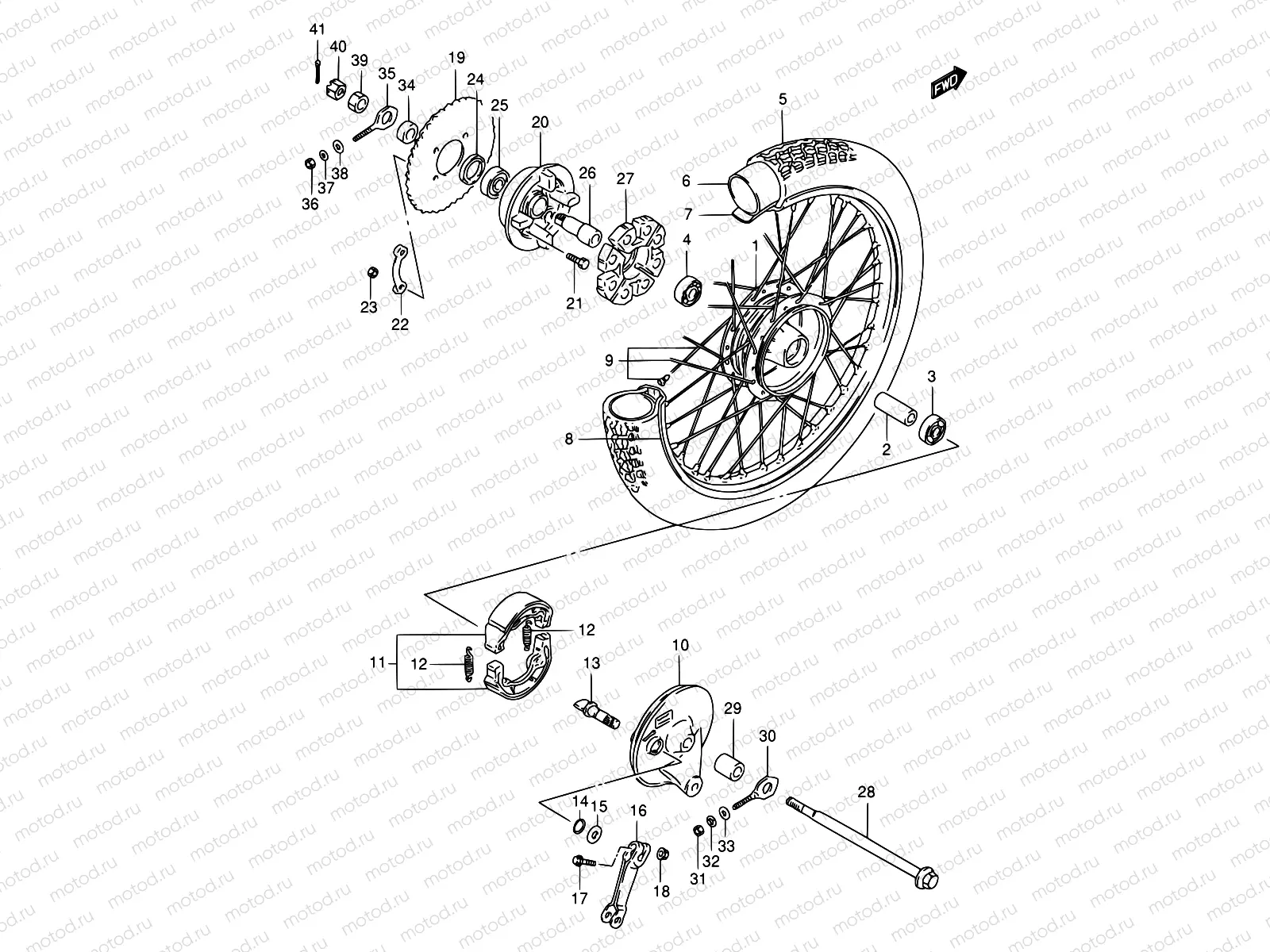 51 - REAR WHEEL