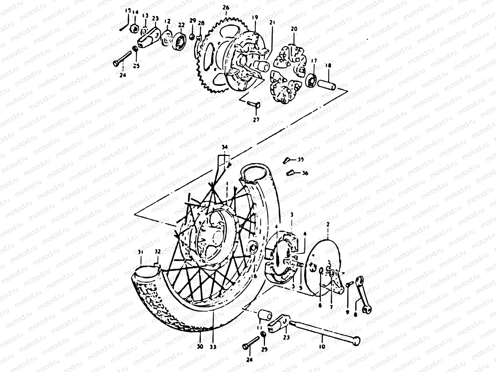 51 - REAR WHEEL