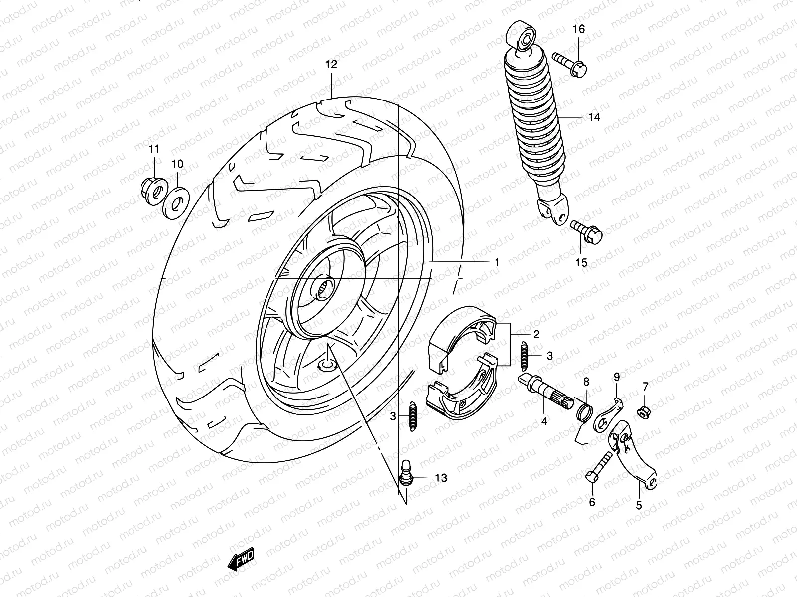 51 - REAR WHEEL