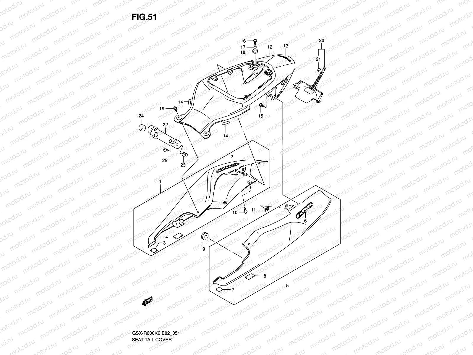 51 - SEAT TAIL COVER