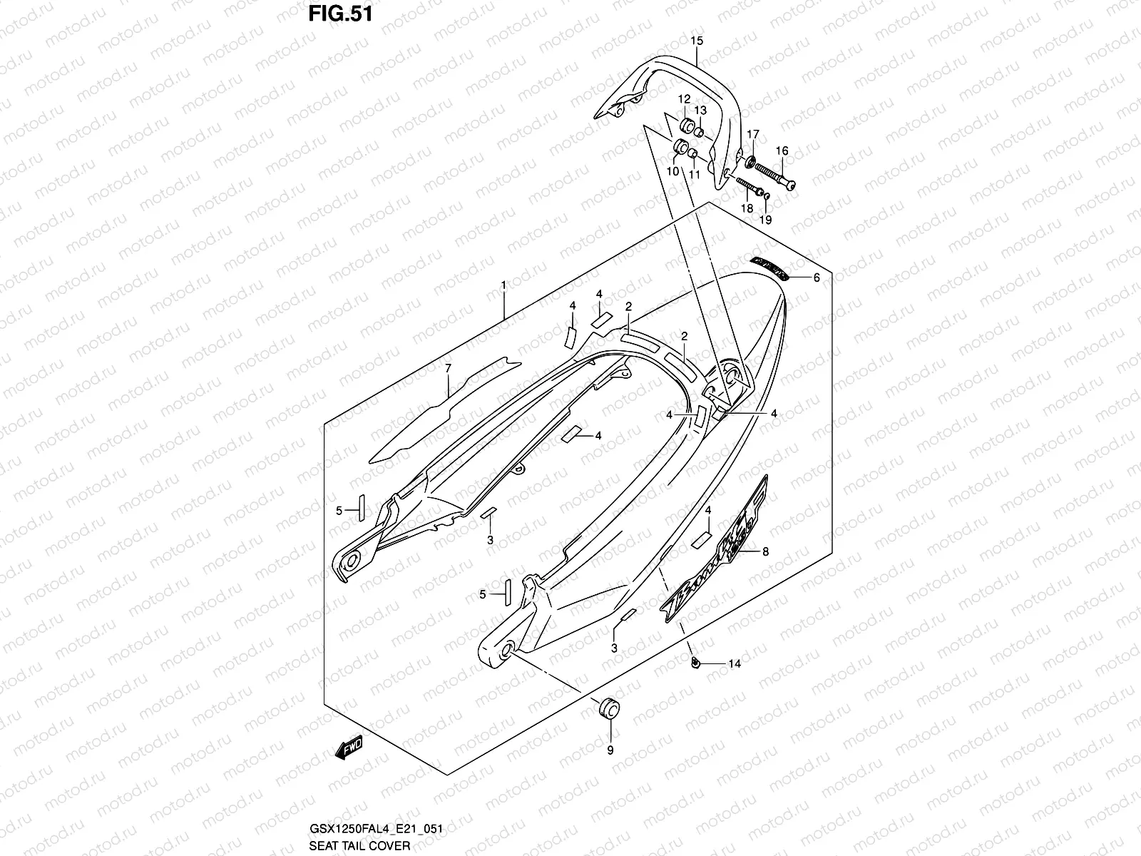 51 - SEAT TAIL COVER