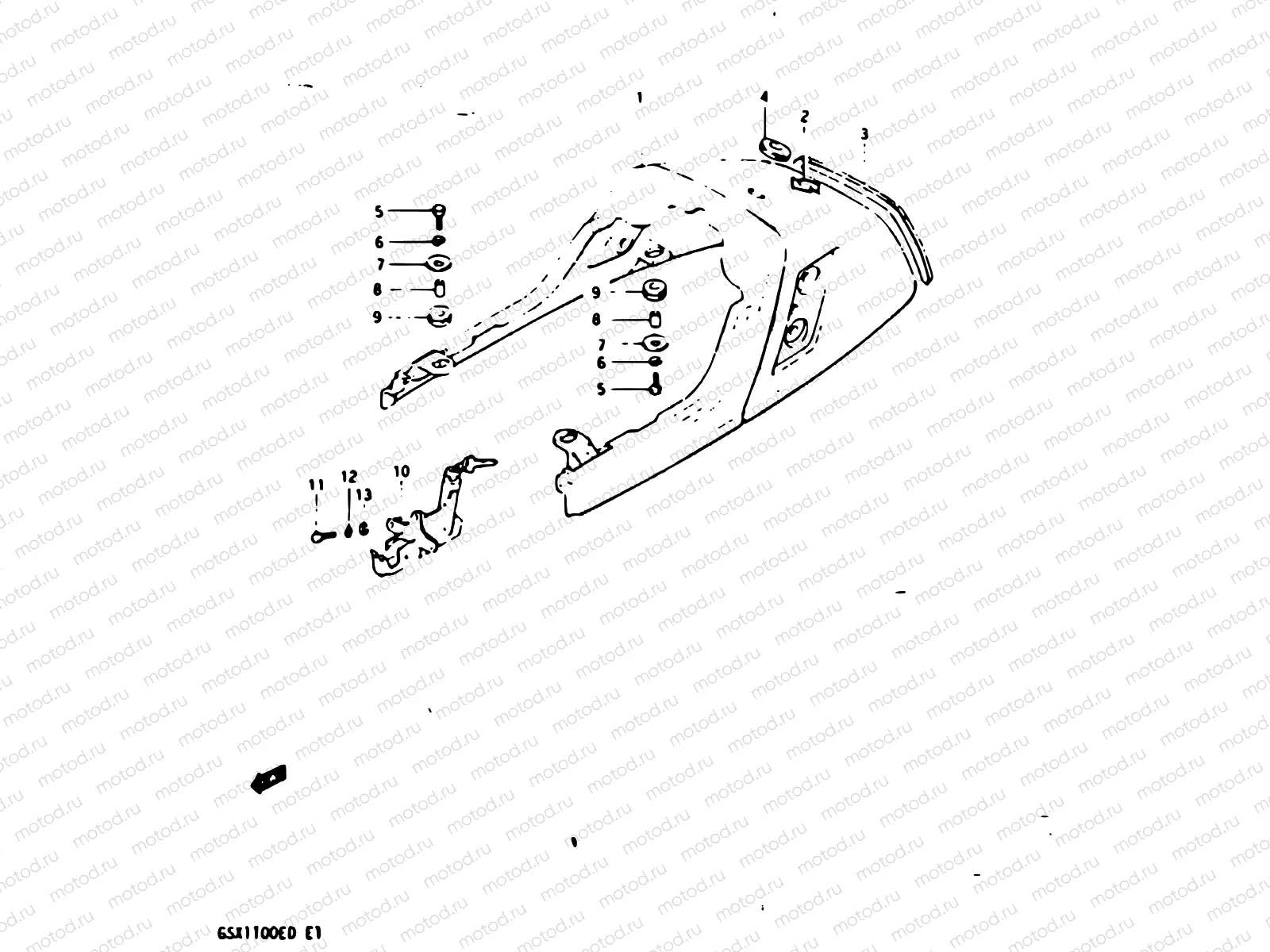 51 - SEAT TAIL COVER (MODEL Z)