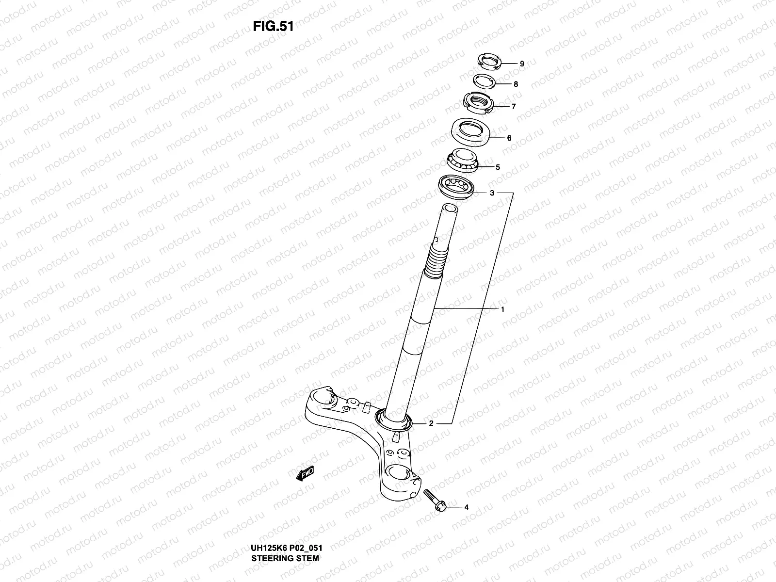 51 - STEERING STEM