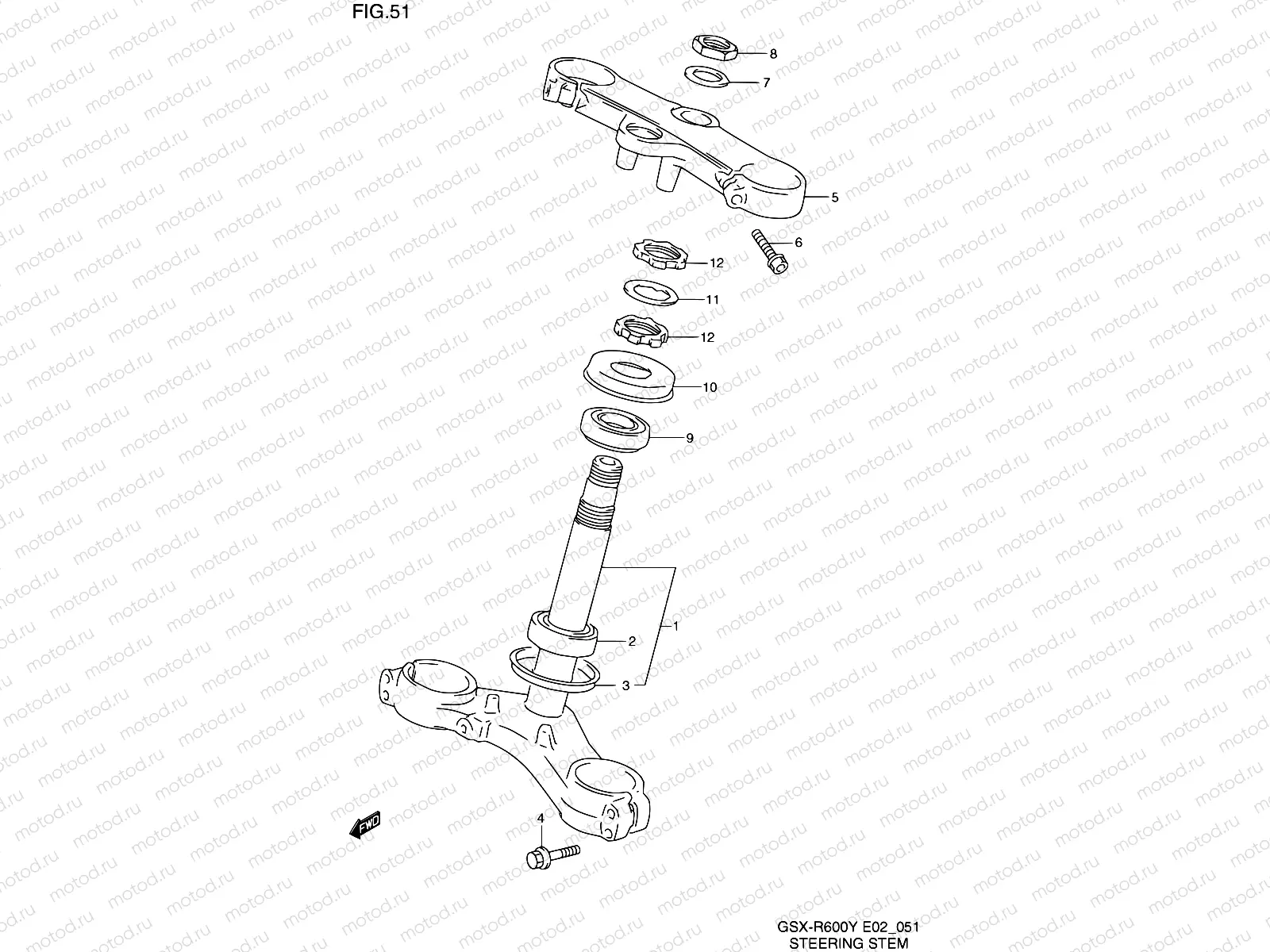 51 - STEERING STEM