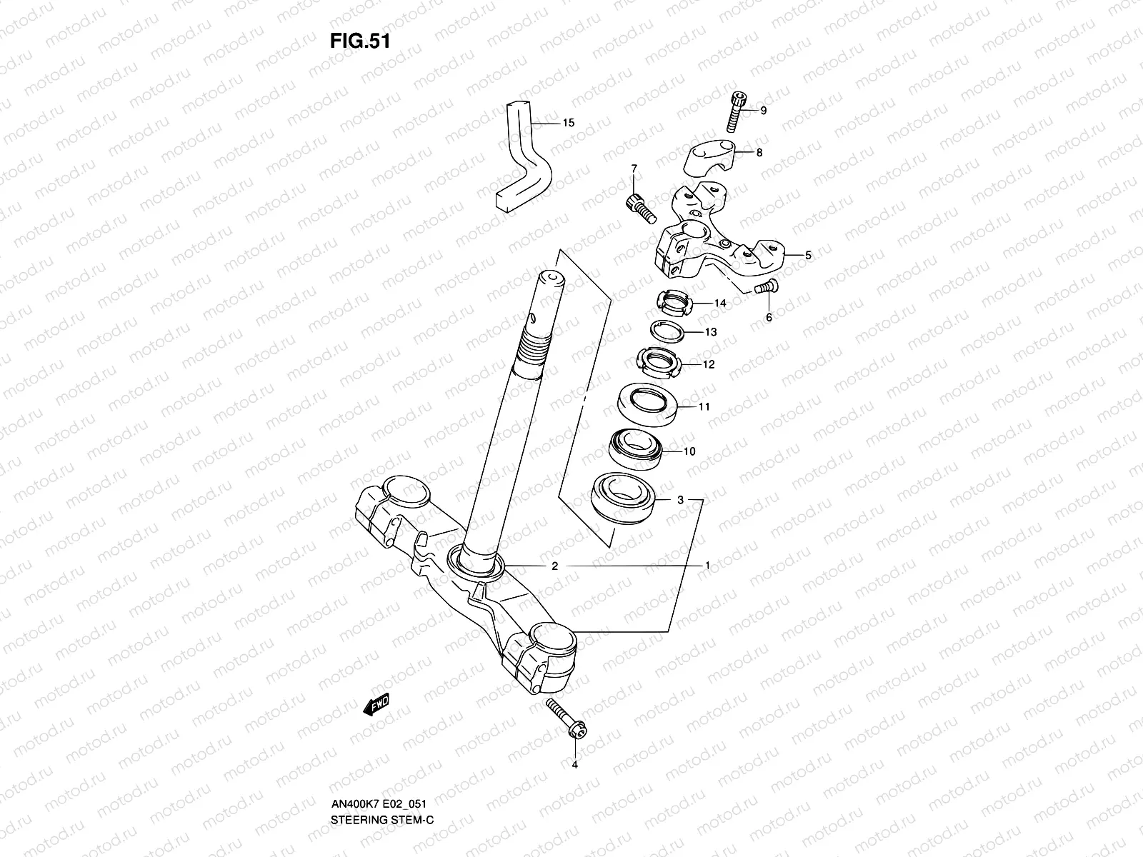 51 - STEERING STEM