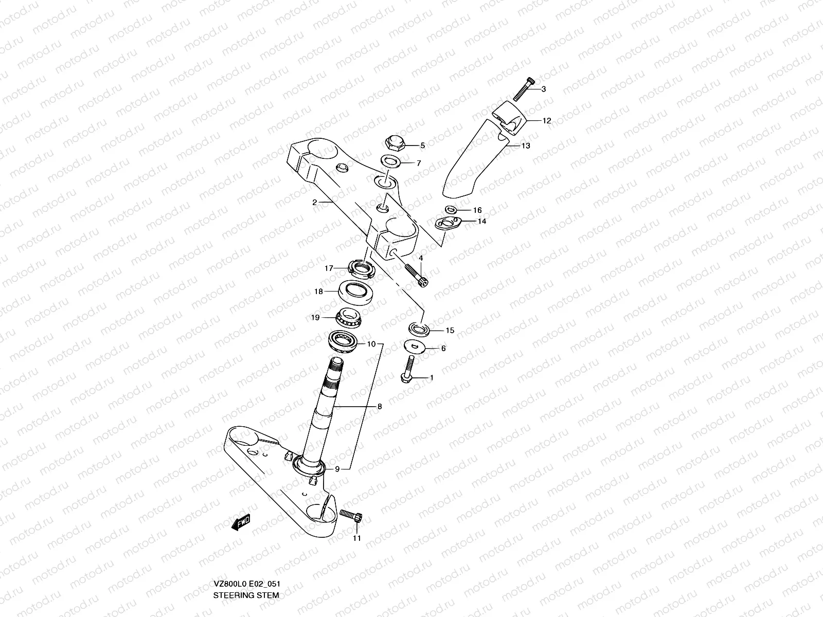 51 - STEERING STEM