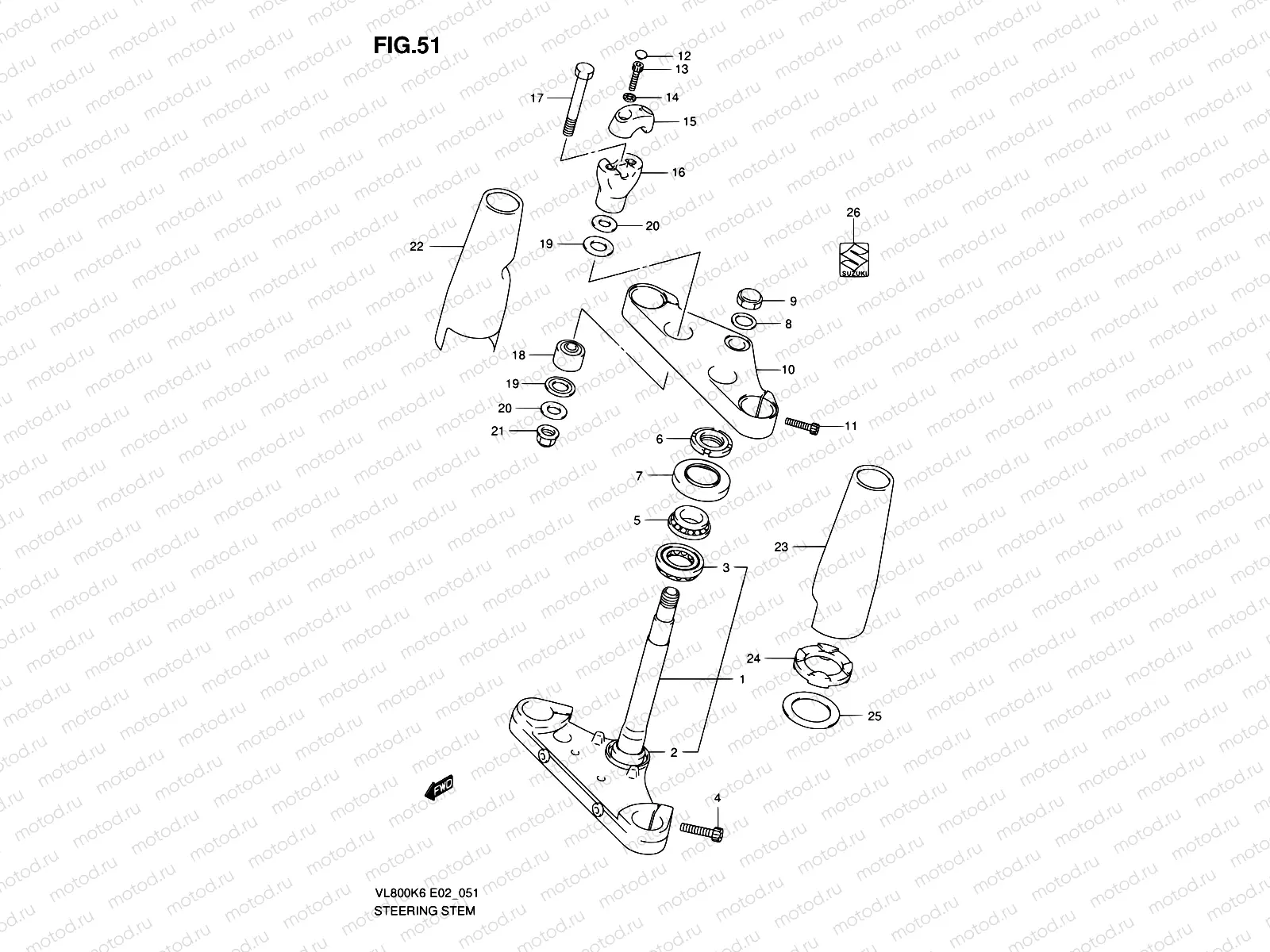 51 - STEERING STEM