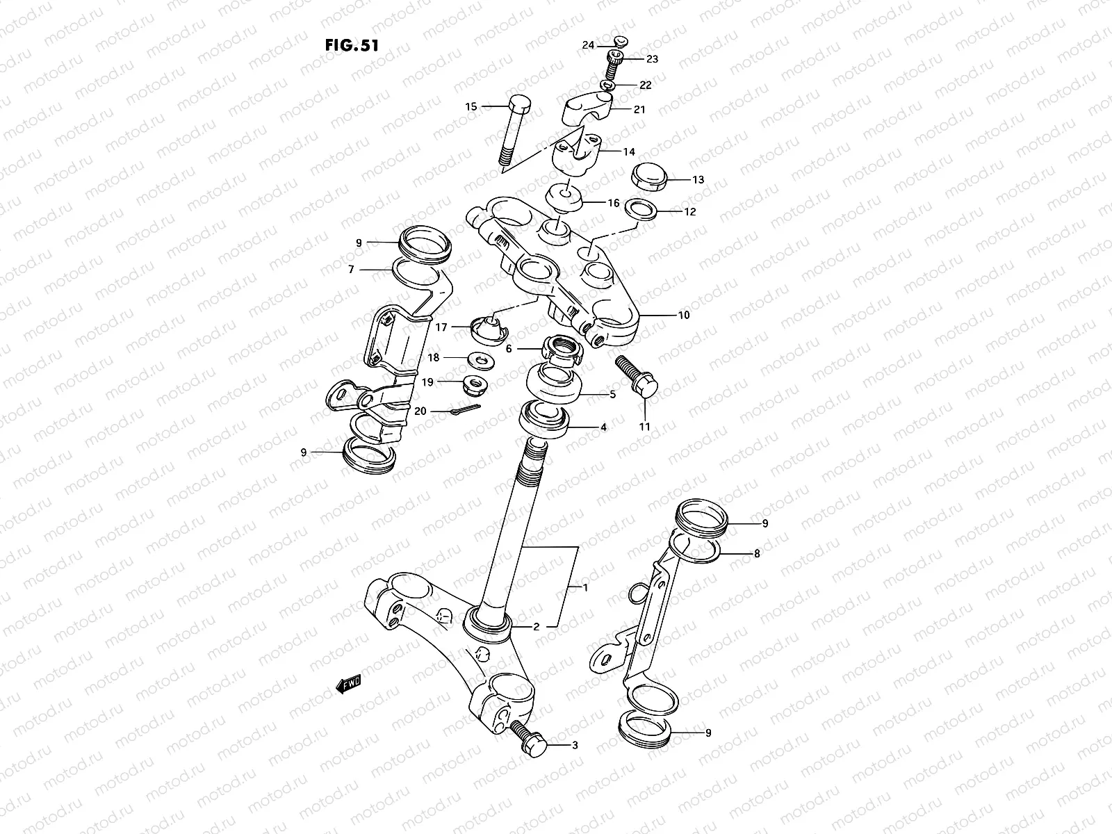 51 - STEERING STEM