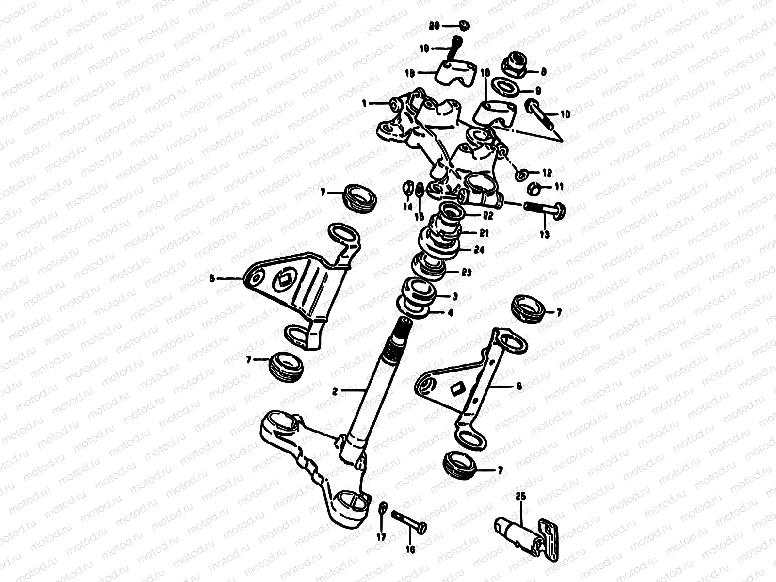 51 - STEERING STEM (MODEL X)