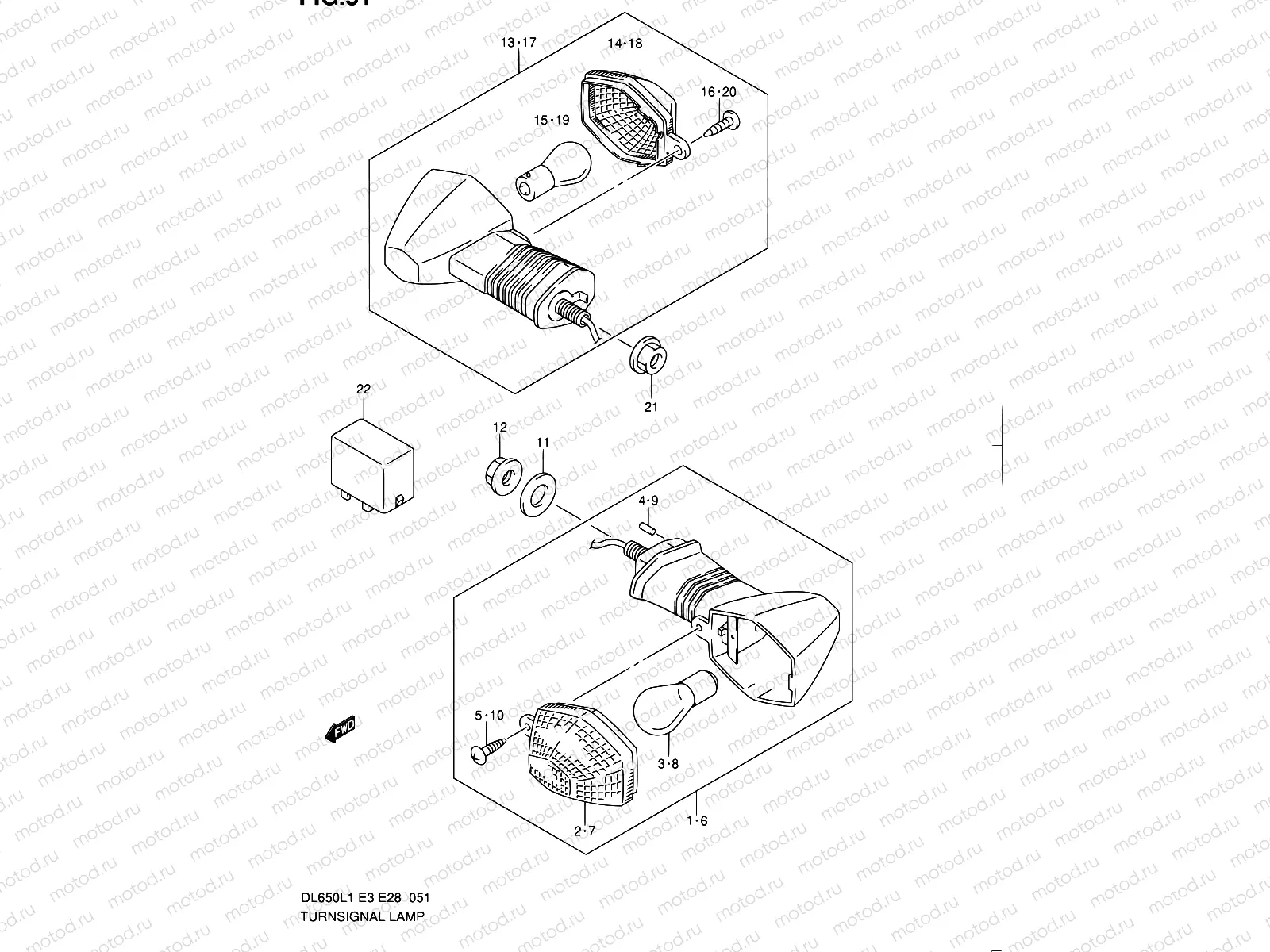 51 - TURNSIGNAL LAMP