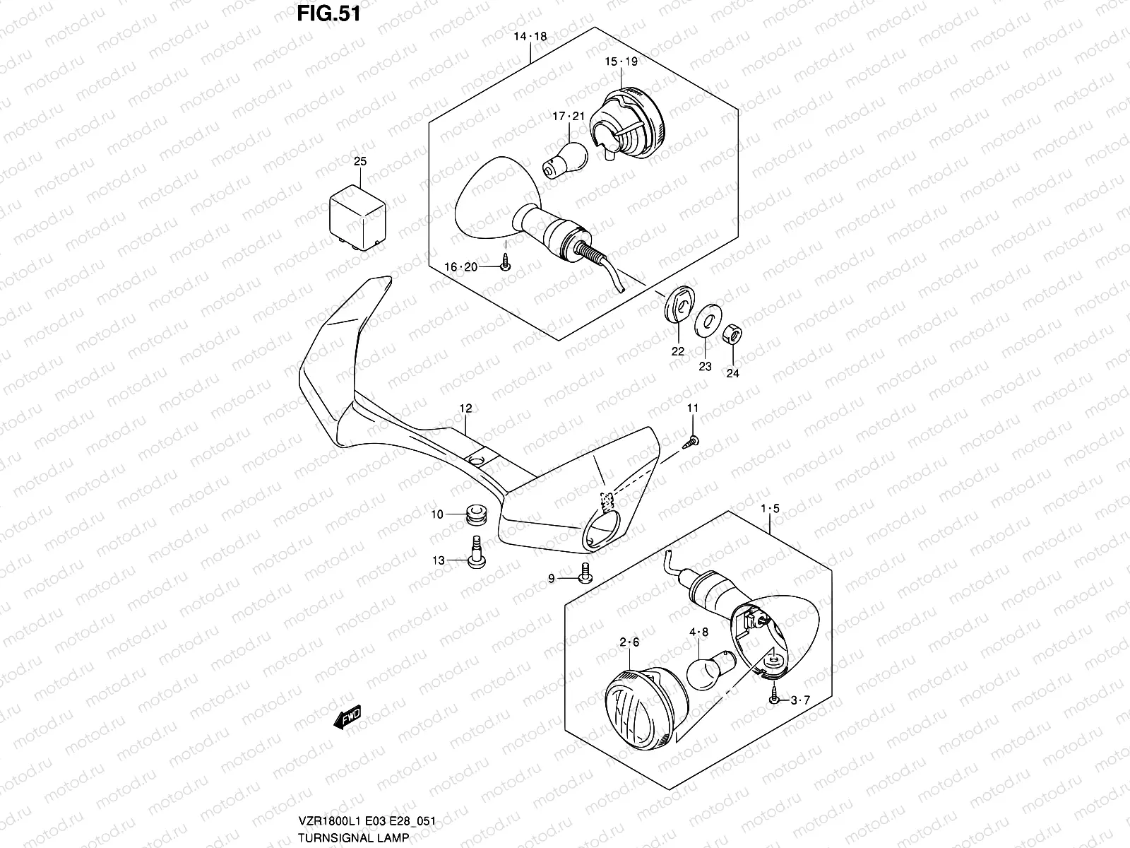 51 - TURNSIGNAL LAMP (VZR1800ZL1 E03)