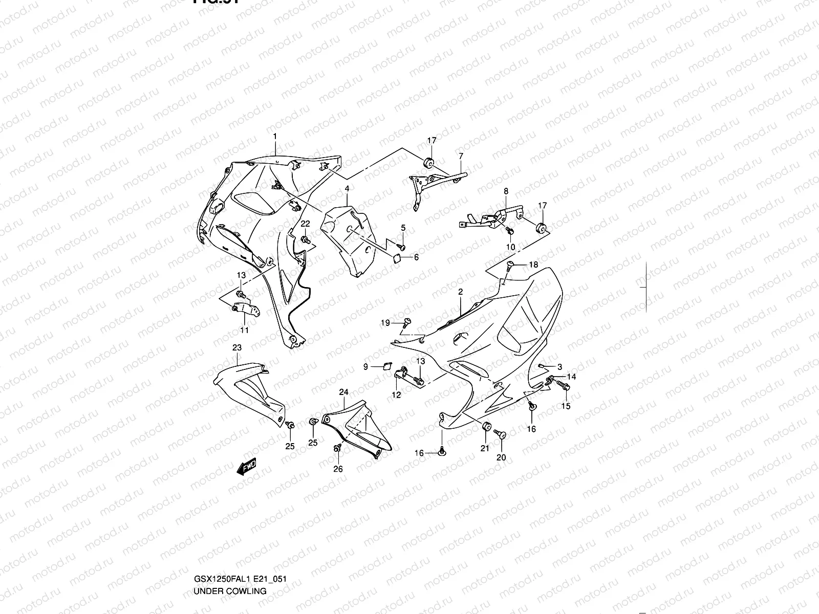 51 - UNDER COWLING