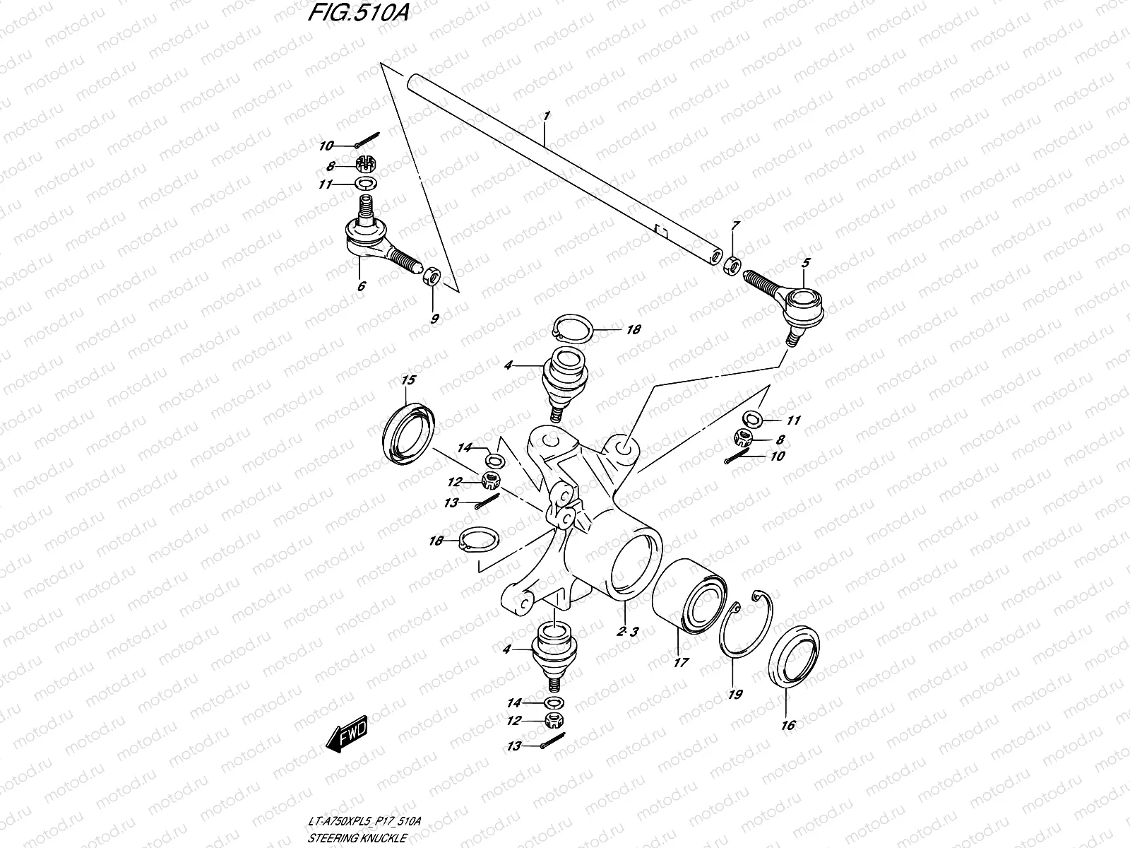510A - STEERING KNUCKLE