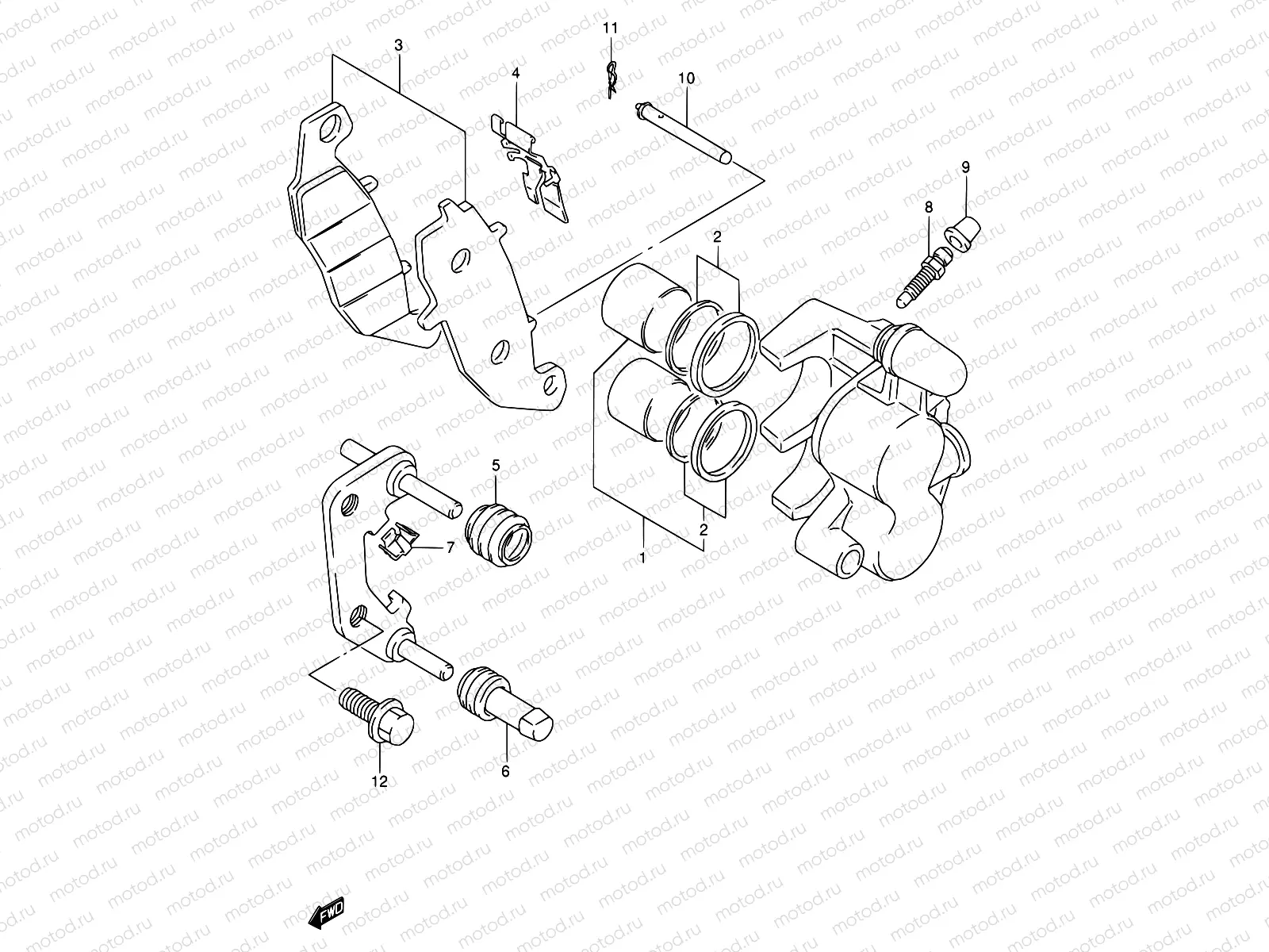 51A - FRONT CALIPER (MODEL T)