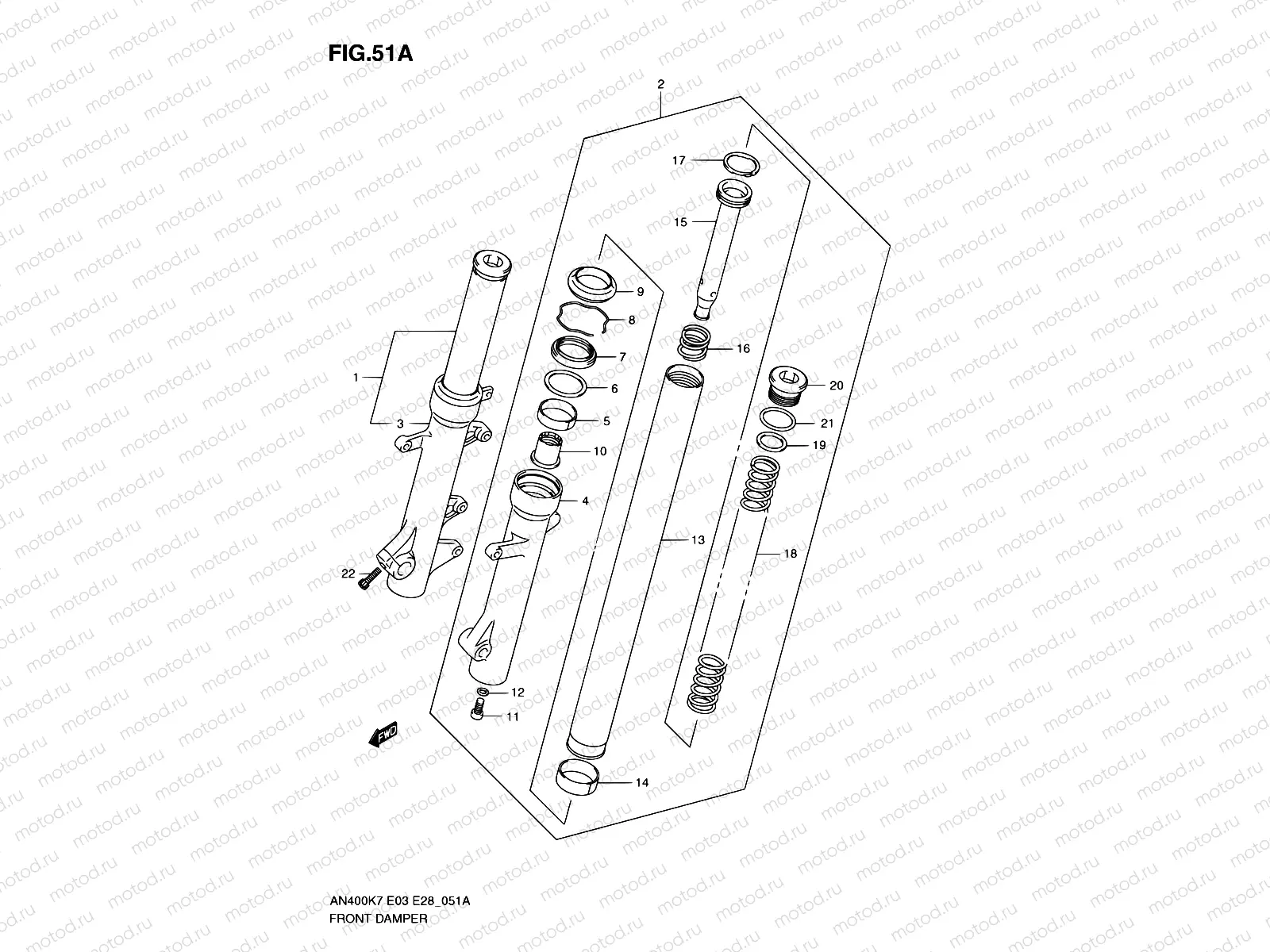 51A - FRONT FORK DAMPER (AN400AK9/AL0/ZAL0)