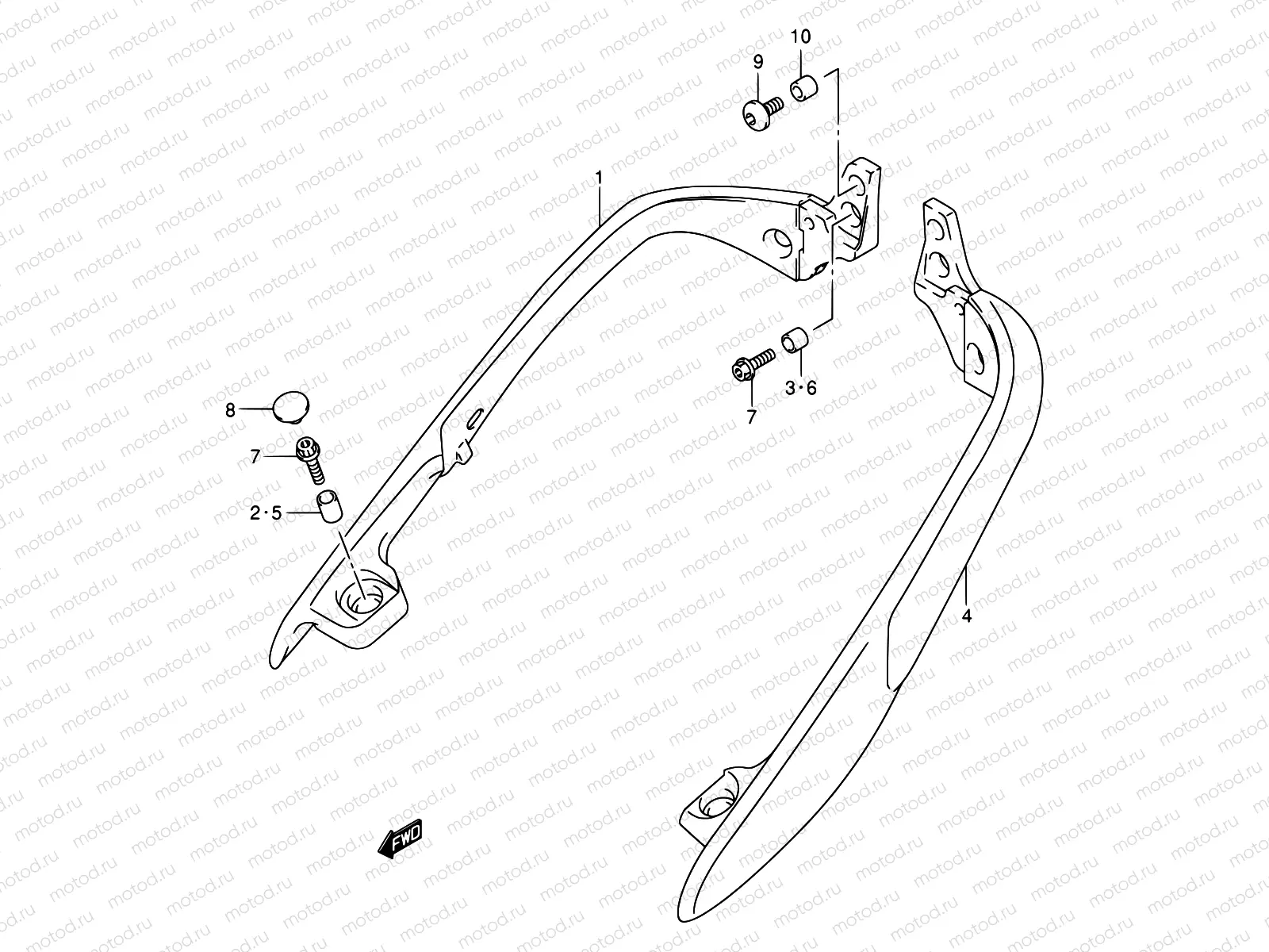 51A - PILLION RIDER HANDLE (SIDE)(MODEL K1)