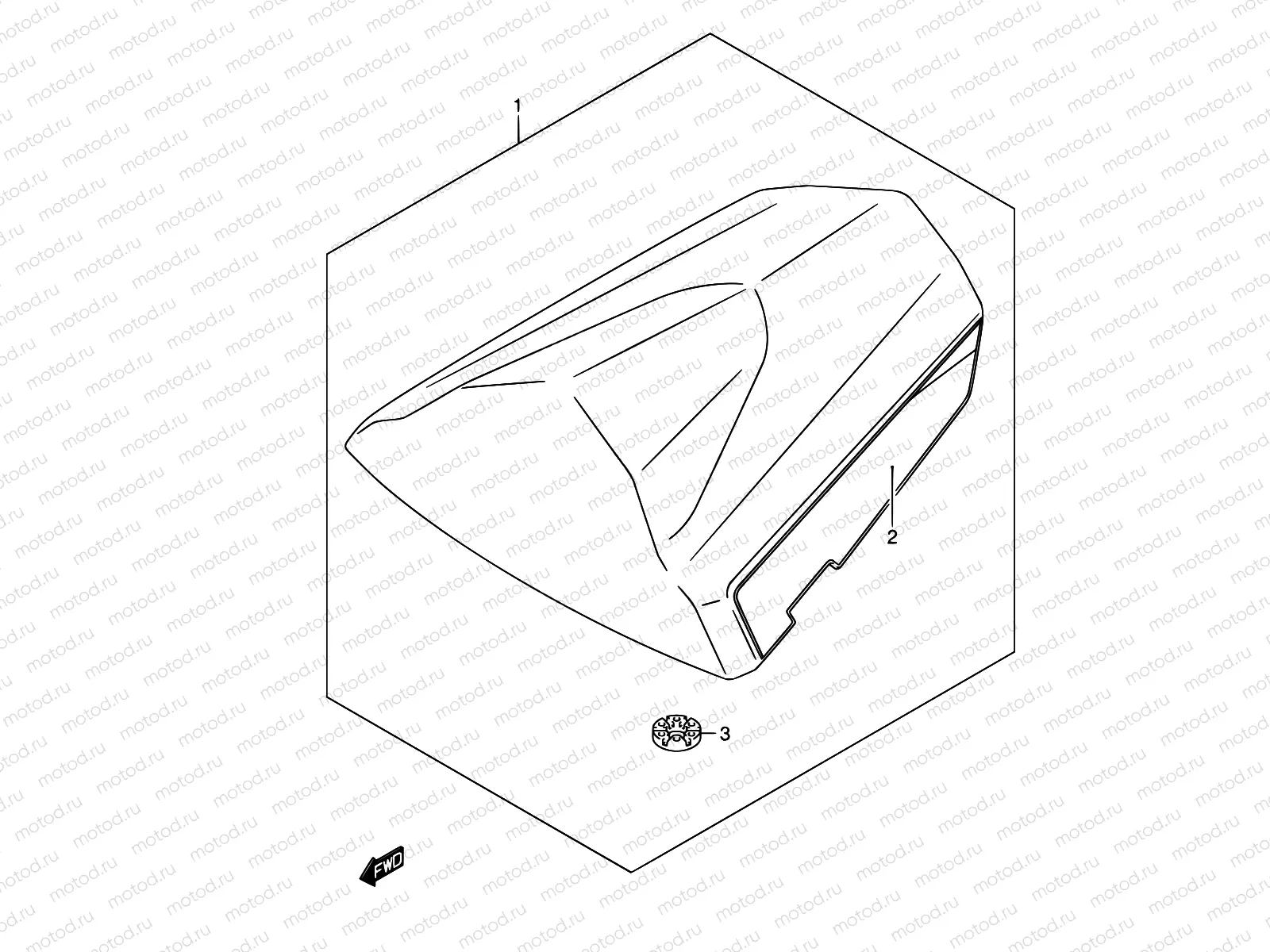 51A - SEAT TAIL BOX (GSX-R750K5/U2K5)