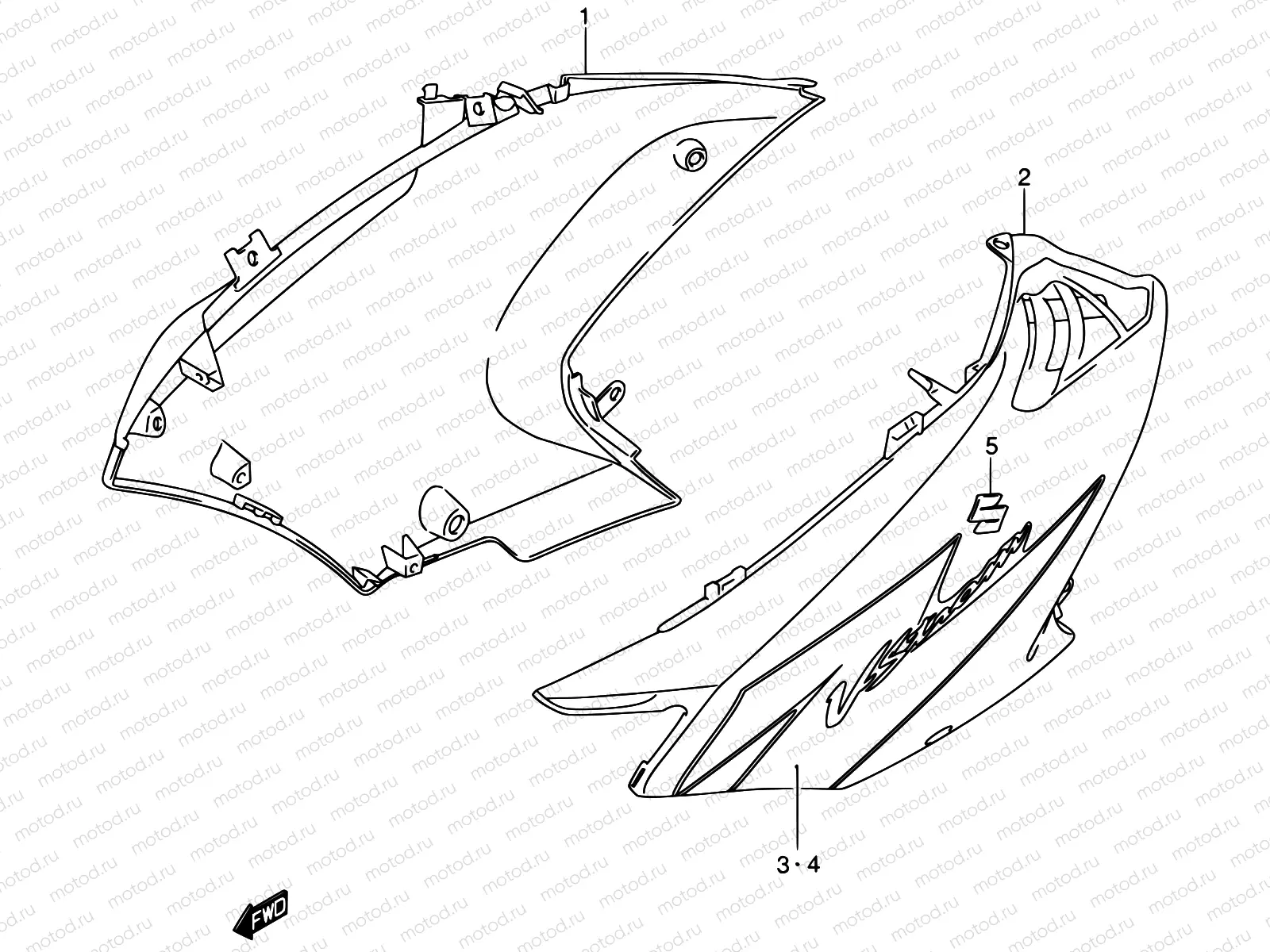 51A - SIDE COWLING (MODEL K5)