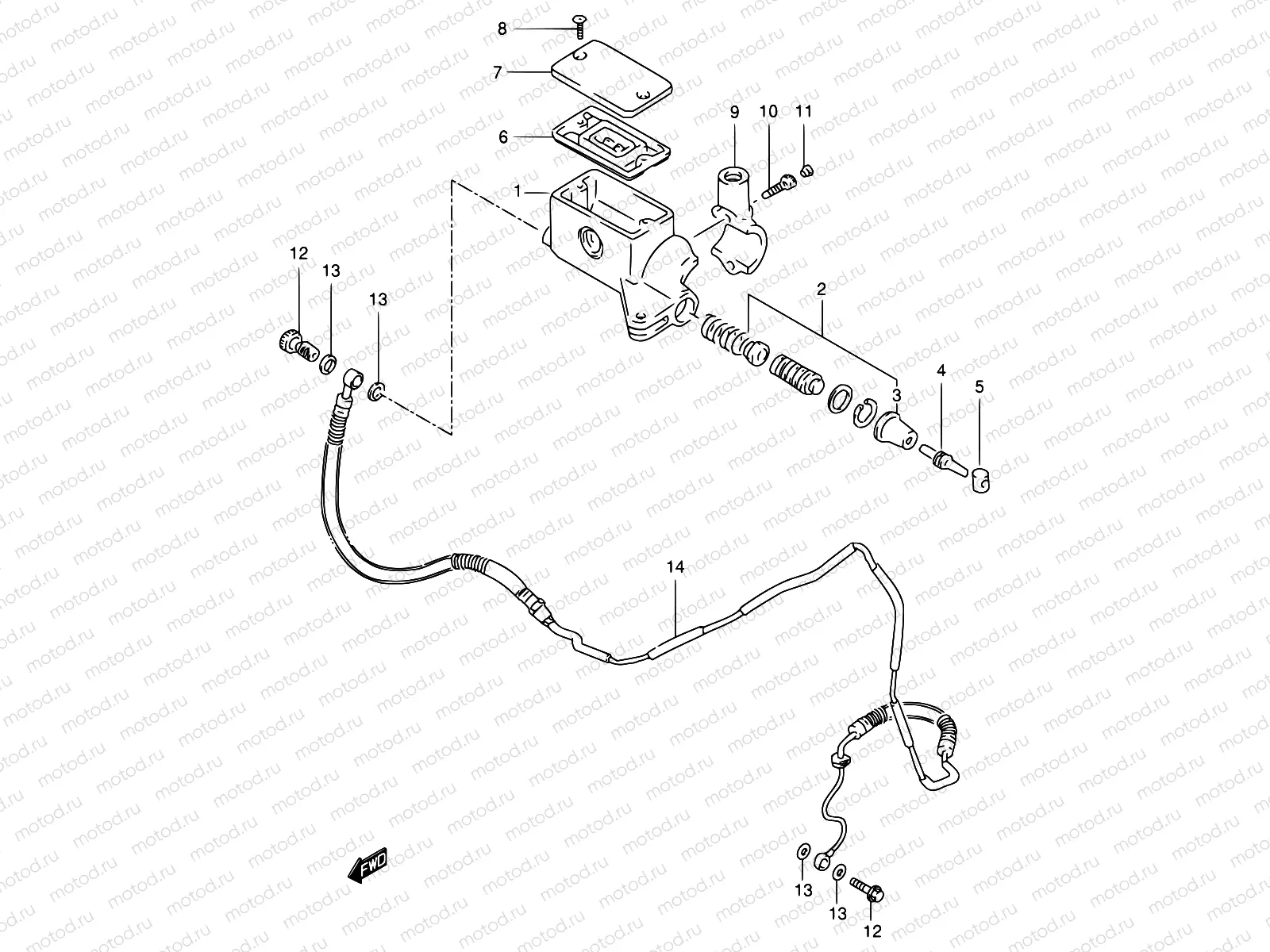 52 - CLUTCH MASTER CYLINDER