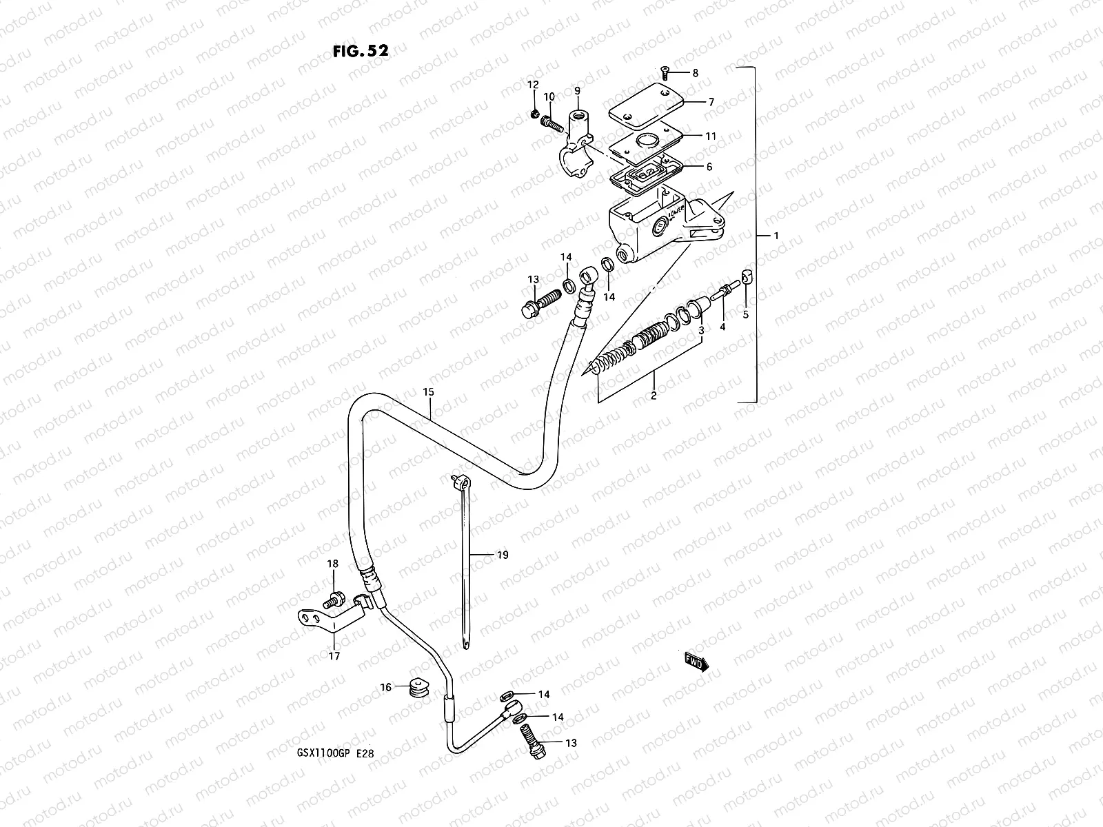 52 - CLUTCH MASTER CYLINDER