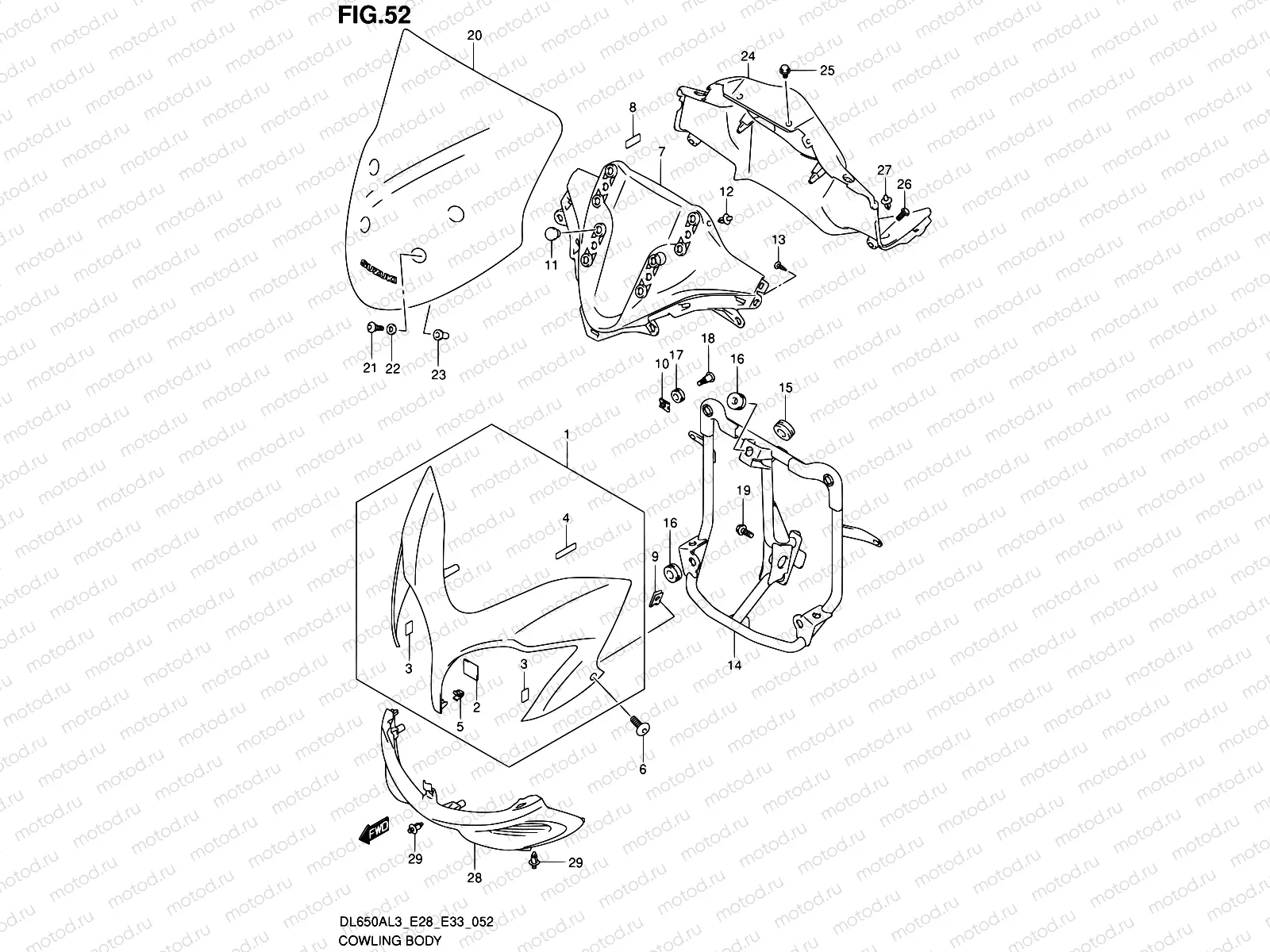 52 - COWLING BODY
