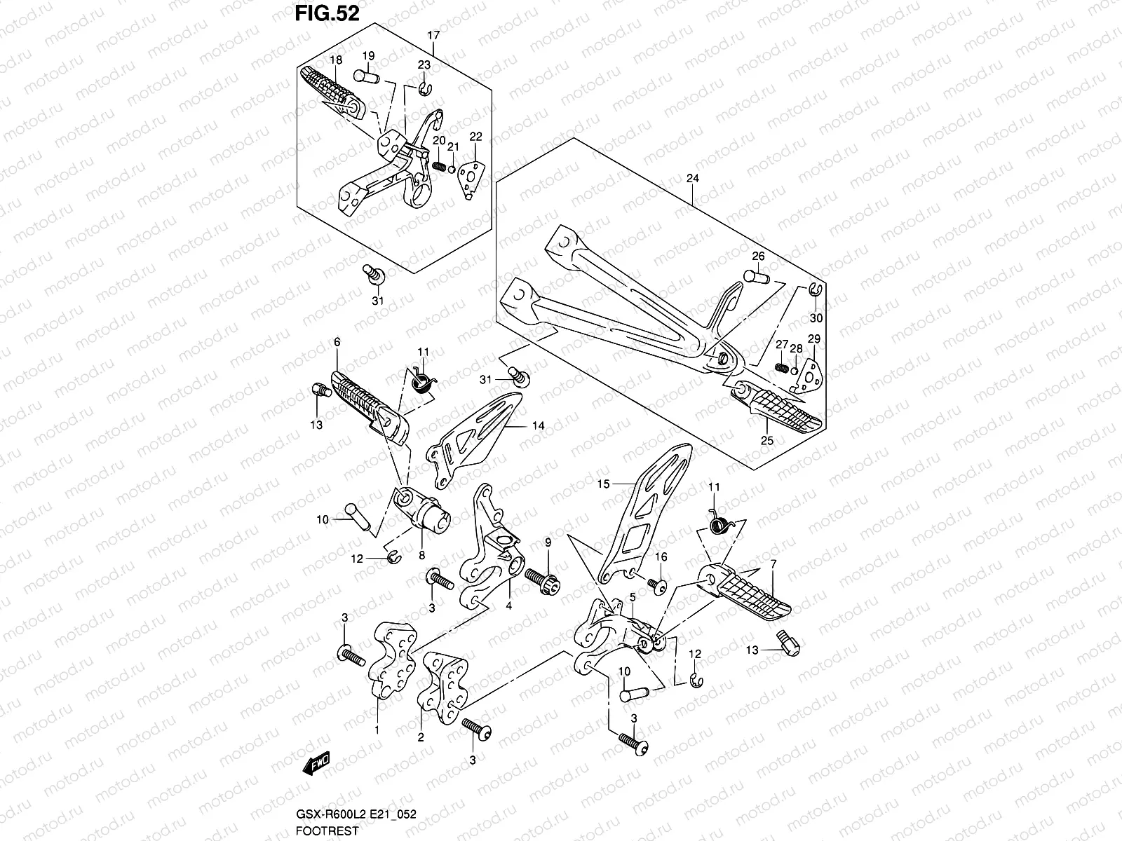 52 - FOOTREST