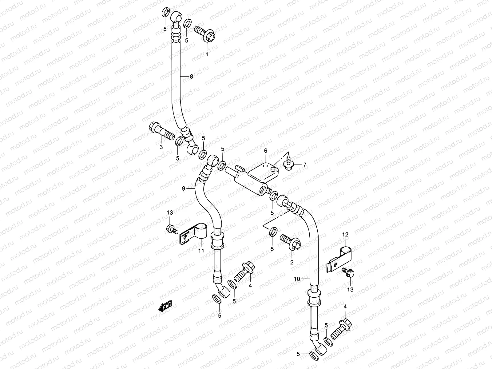 52 - FRONT BRAKE HOSE