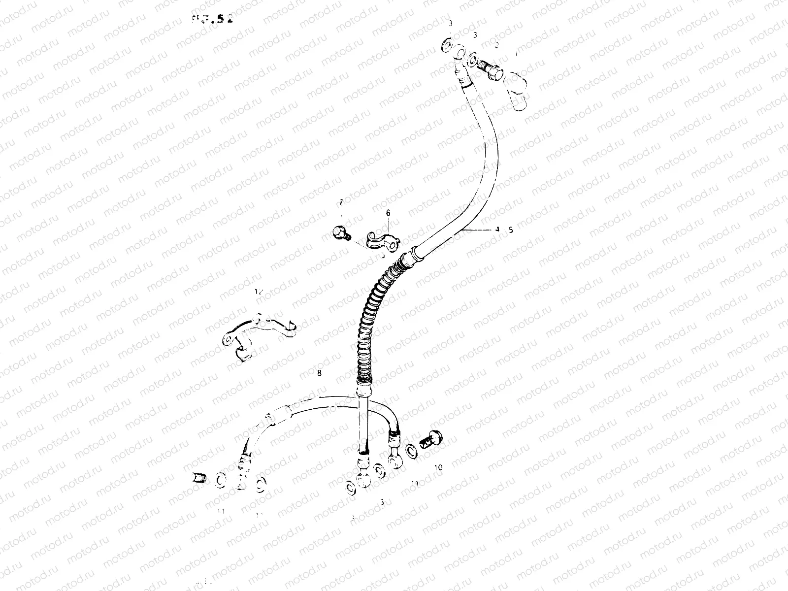 52 - FRONT BRAKE HOSE