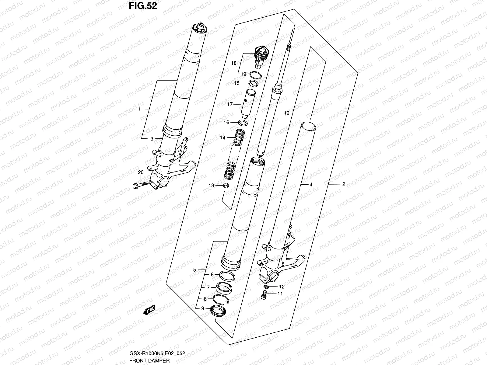 52 - FRONT DAMPER