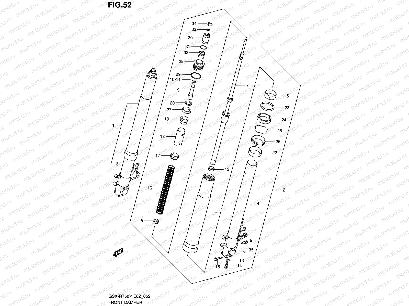 52 - FRONT DAMPER