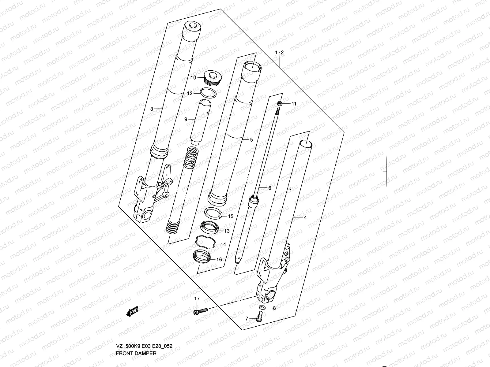 52 - FRONT DAMPER