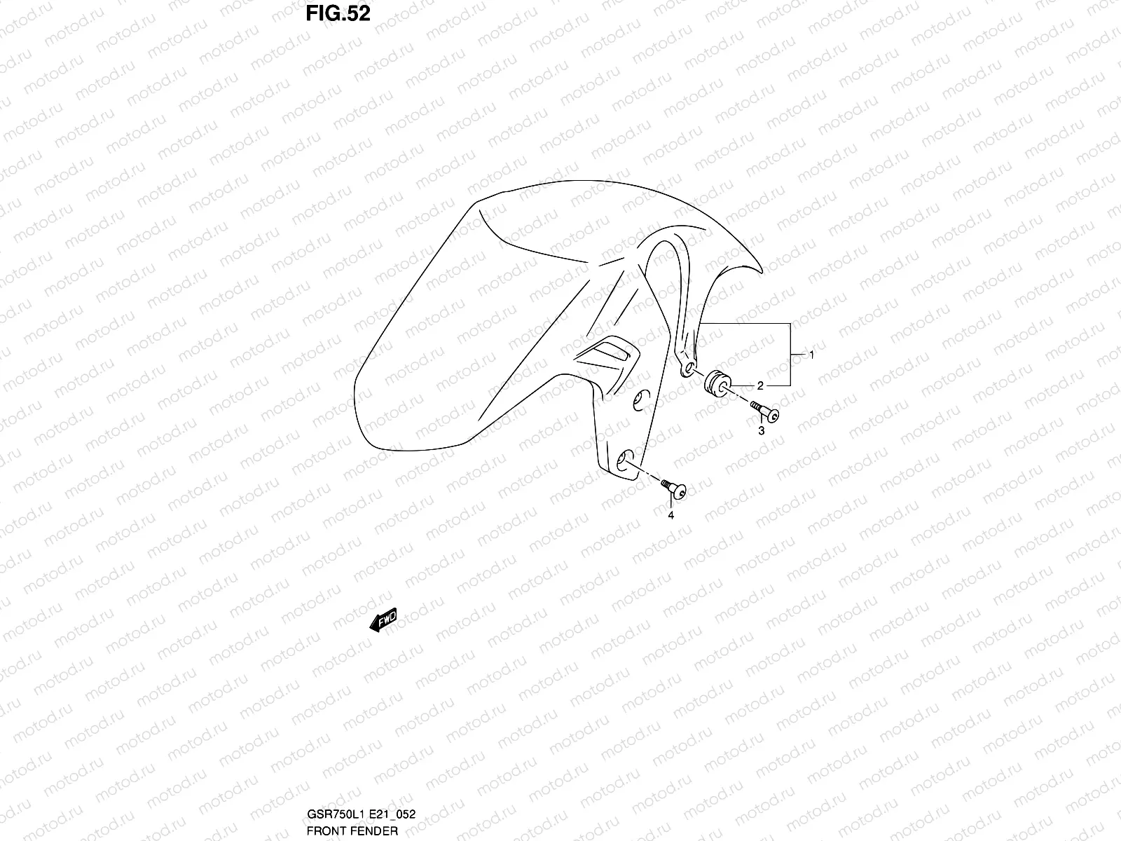 52 - FRONT FENDER