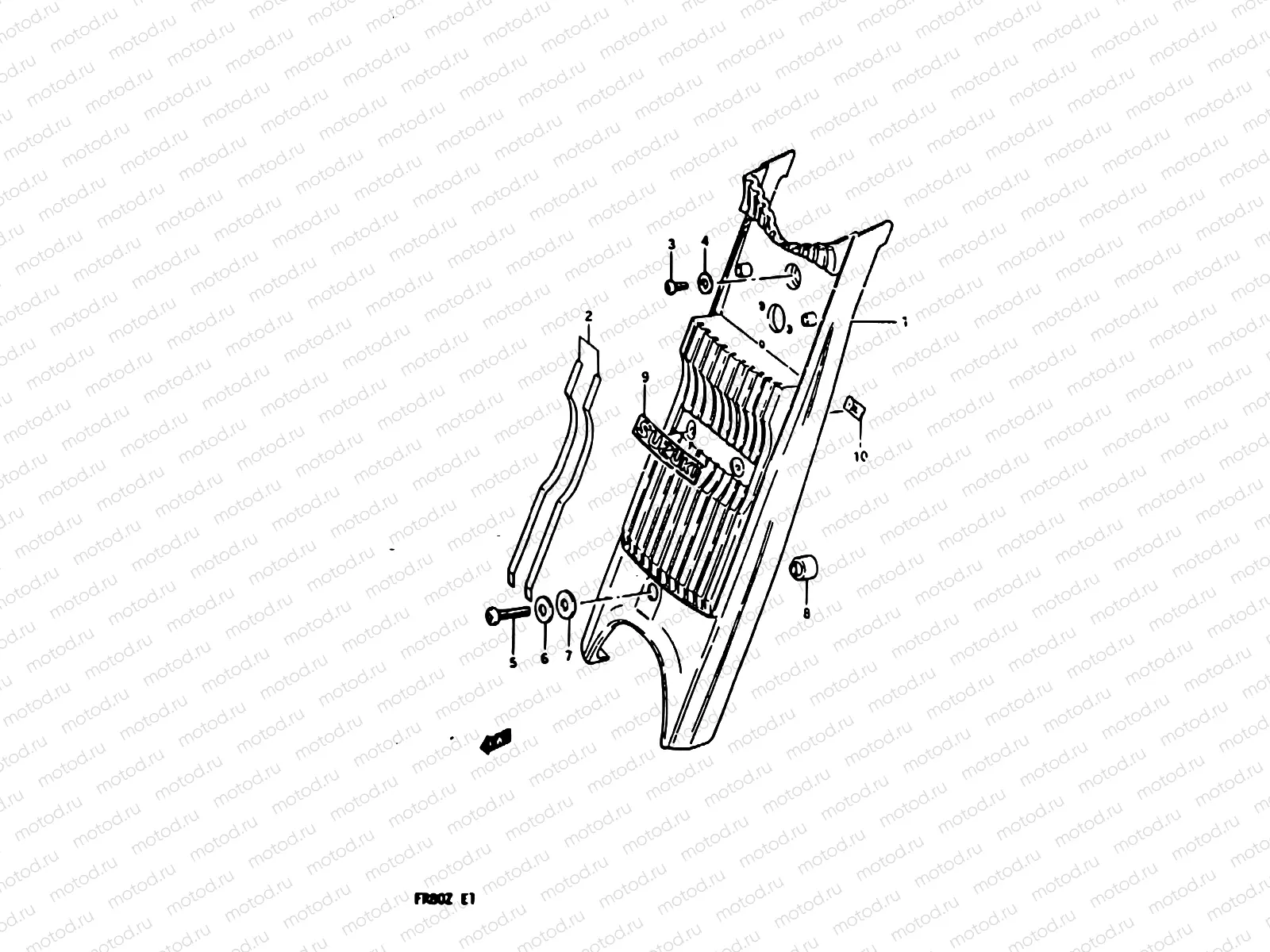 52 - FRONT FORK COVER