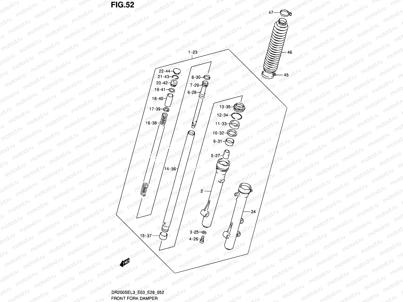 52 - FRONT FORK DAMPER